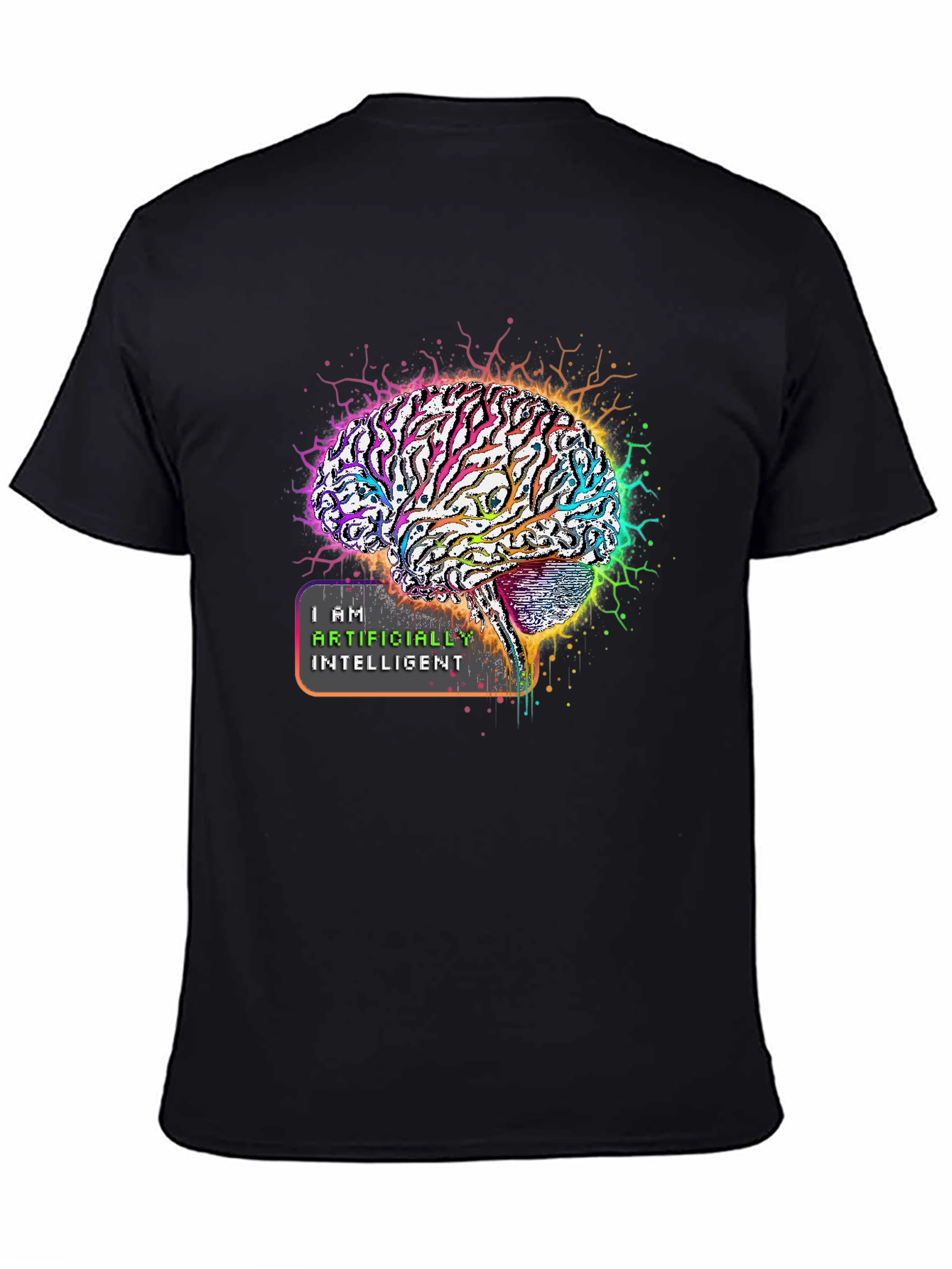 AI Brain Graphic Tee - Artificially Intelligent Unisex Shirt