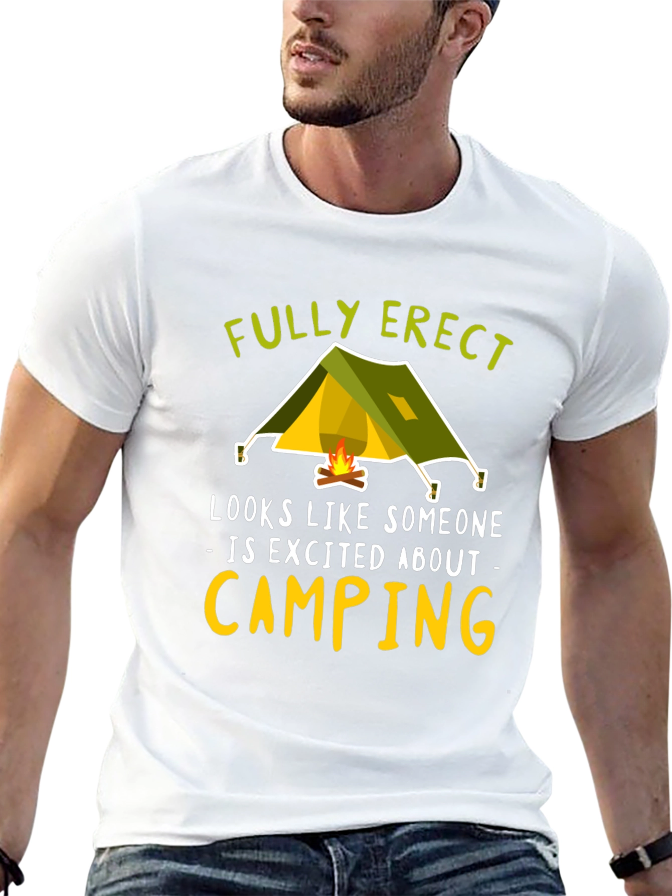 Fully Erect Camping Graphic Tee