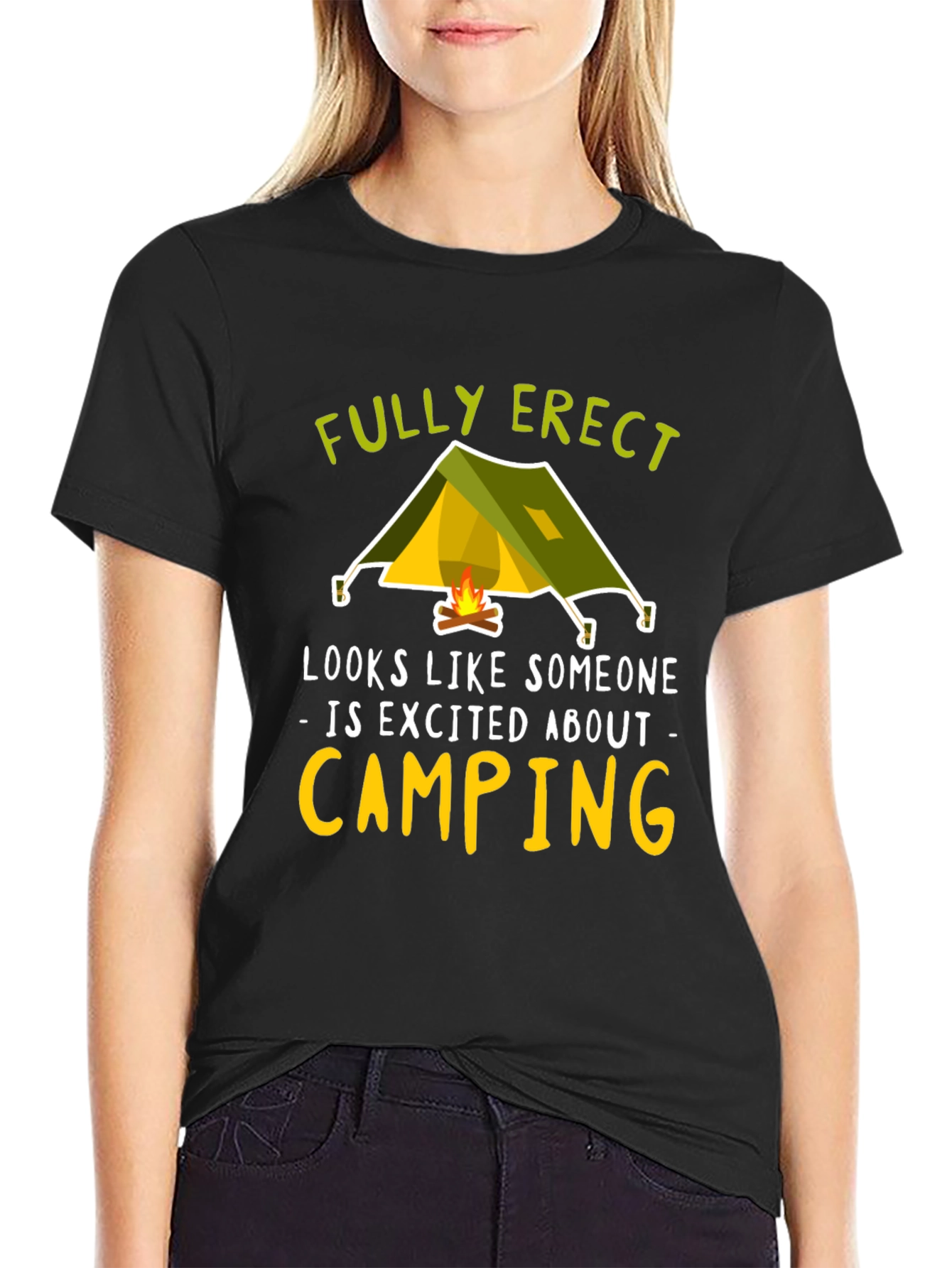 Fully Erect Camping Graphic Tee