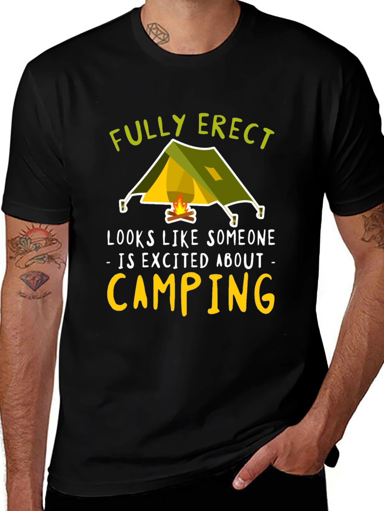 Fully Erect Camping Graphic Tee