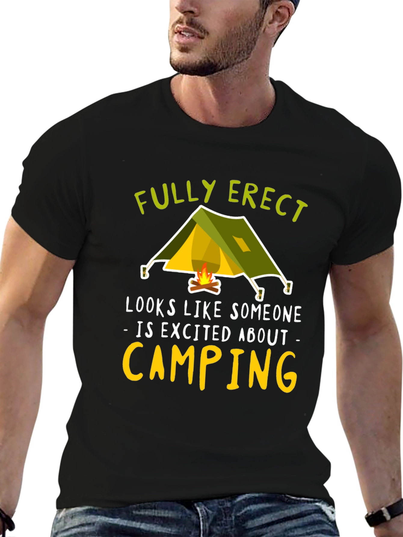 Fully Erect Camping Graphic Tee