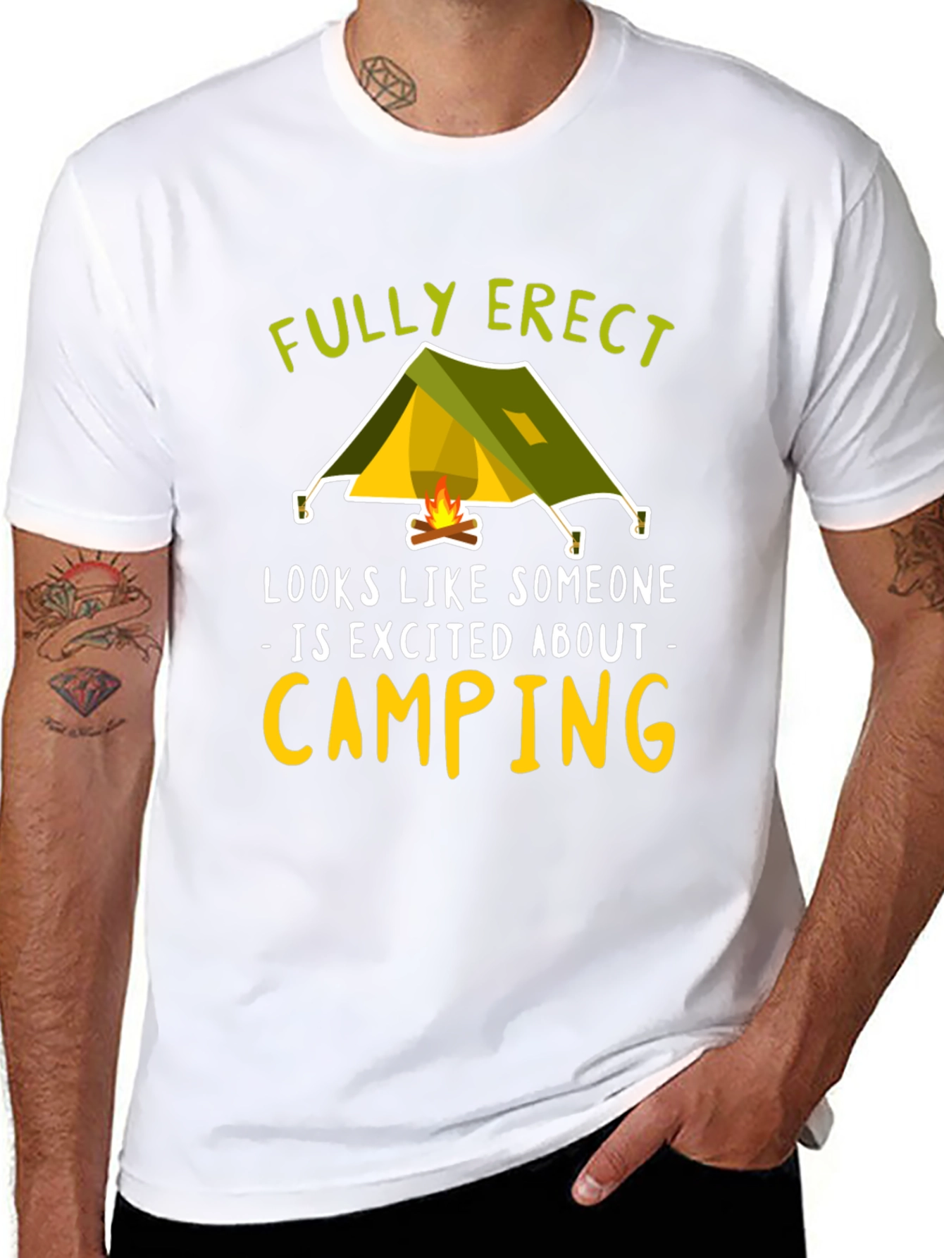 Fully Erect Camping Graphic Tee