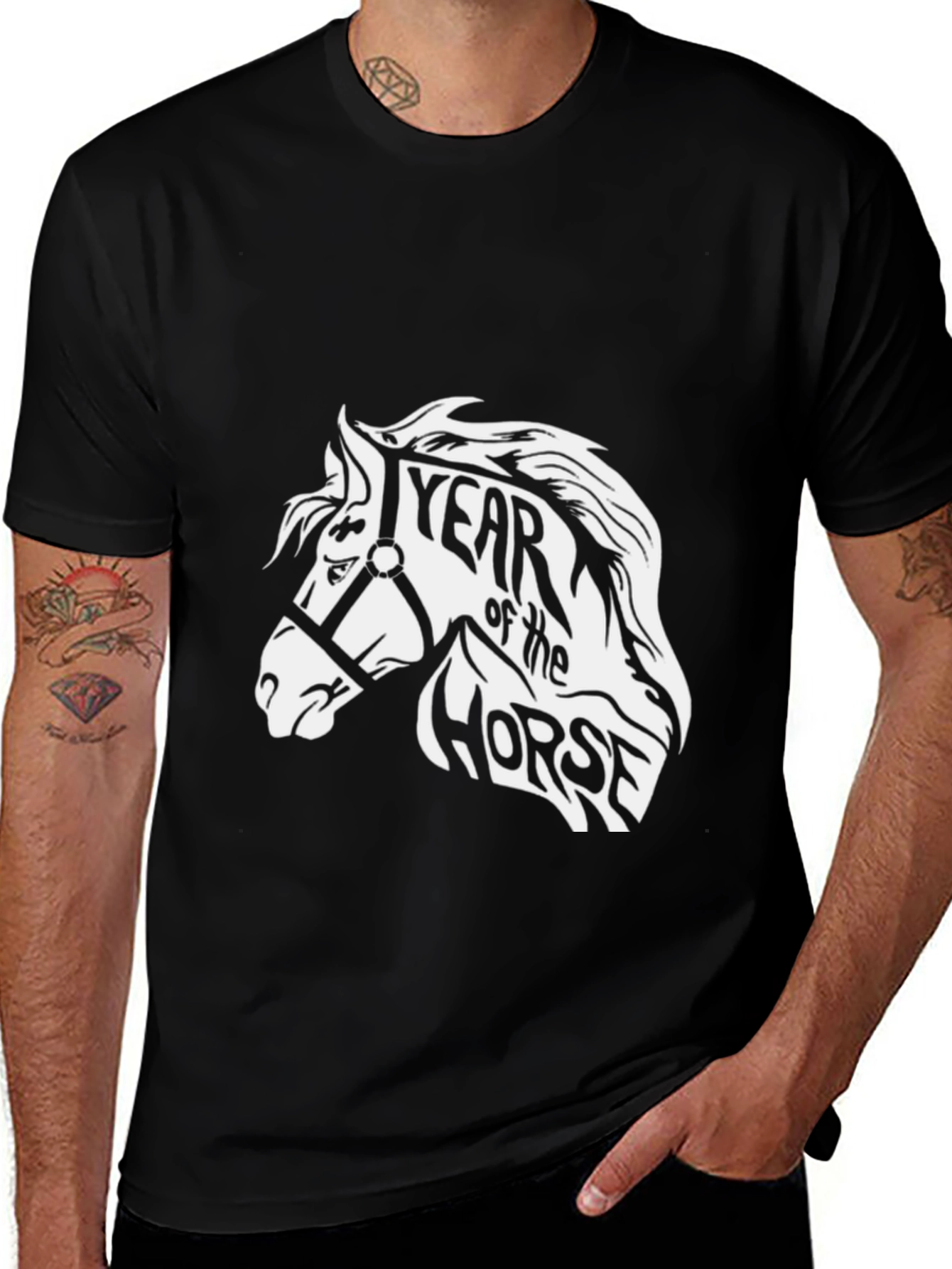 Year of the Horse Graphic Tee - Black