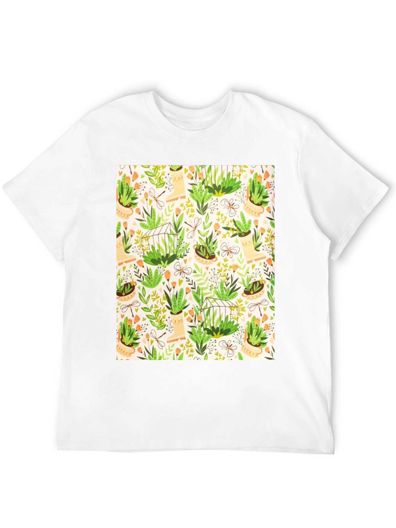 Botanical Patterned T-Shirt