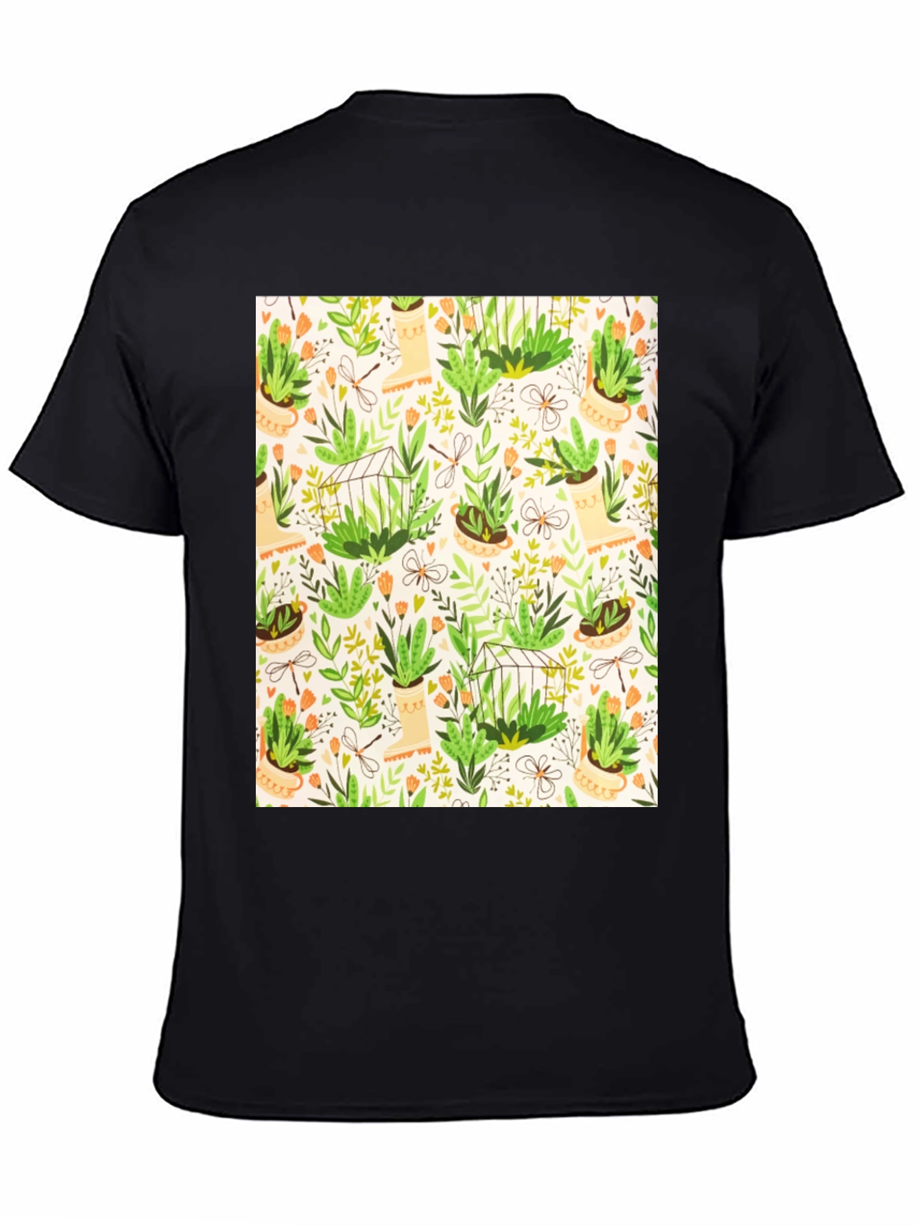 Botanical Patterned T-Shirt
