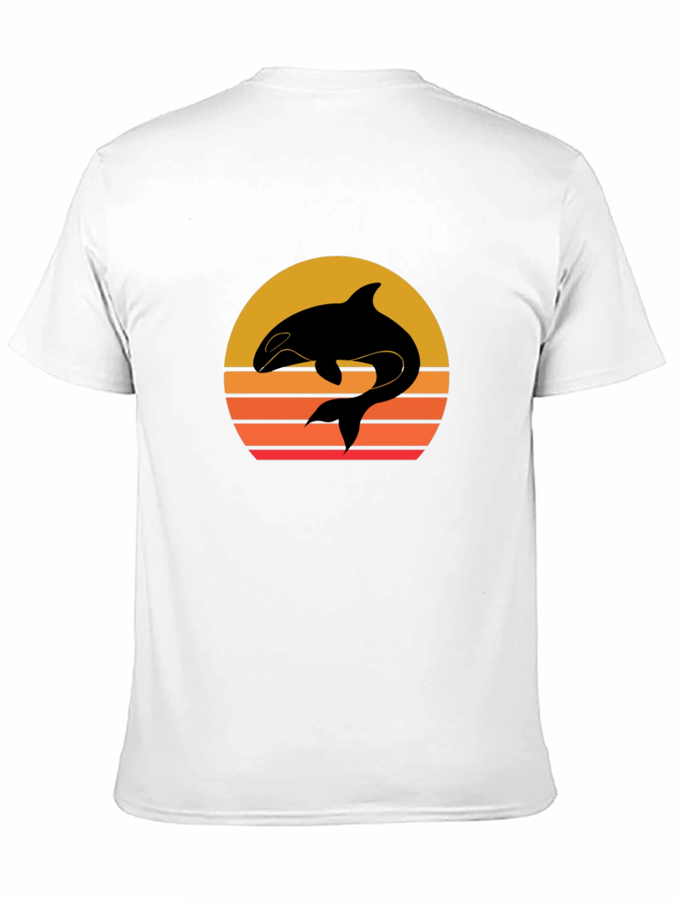Orca Sunset Graphic Tee - Black T-Shirt