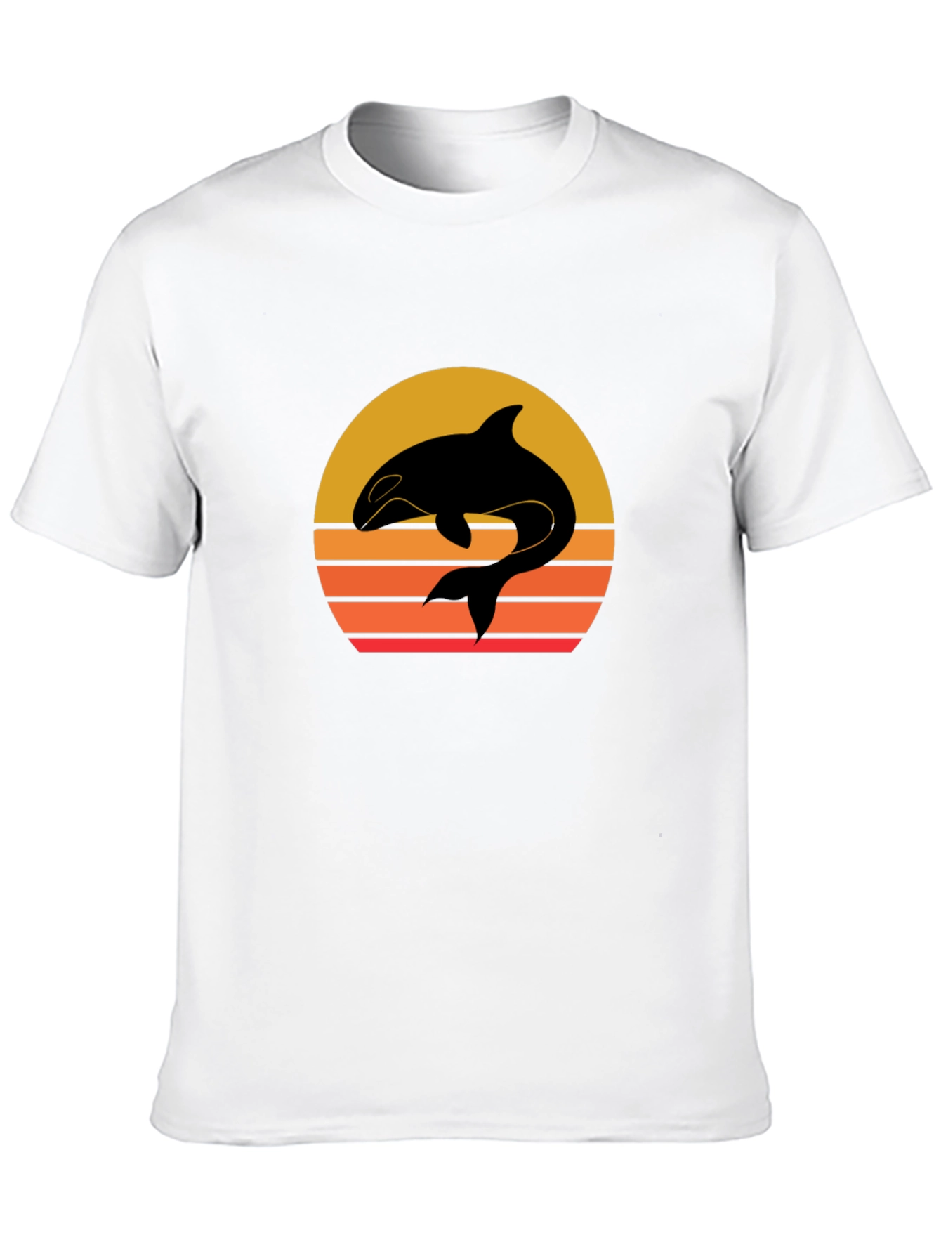 Orca Sunset Graphic Tee - Black T-Shirt
