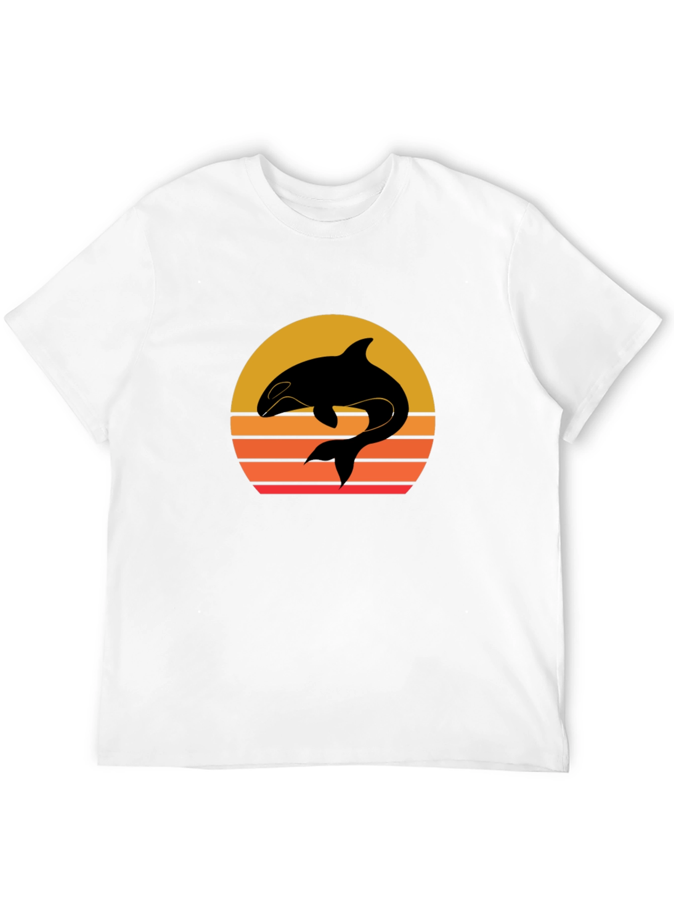 Orca Sunset Graphic Tee - Black T-Shirt
