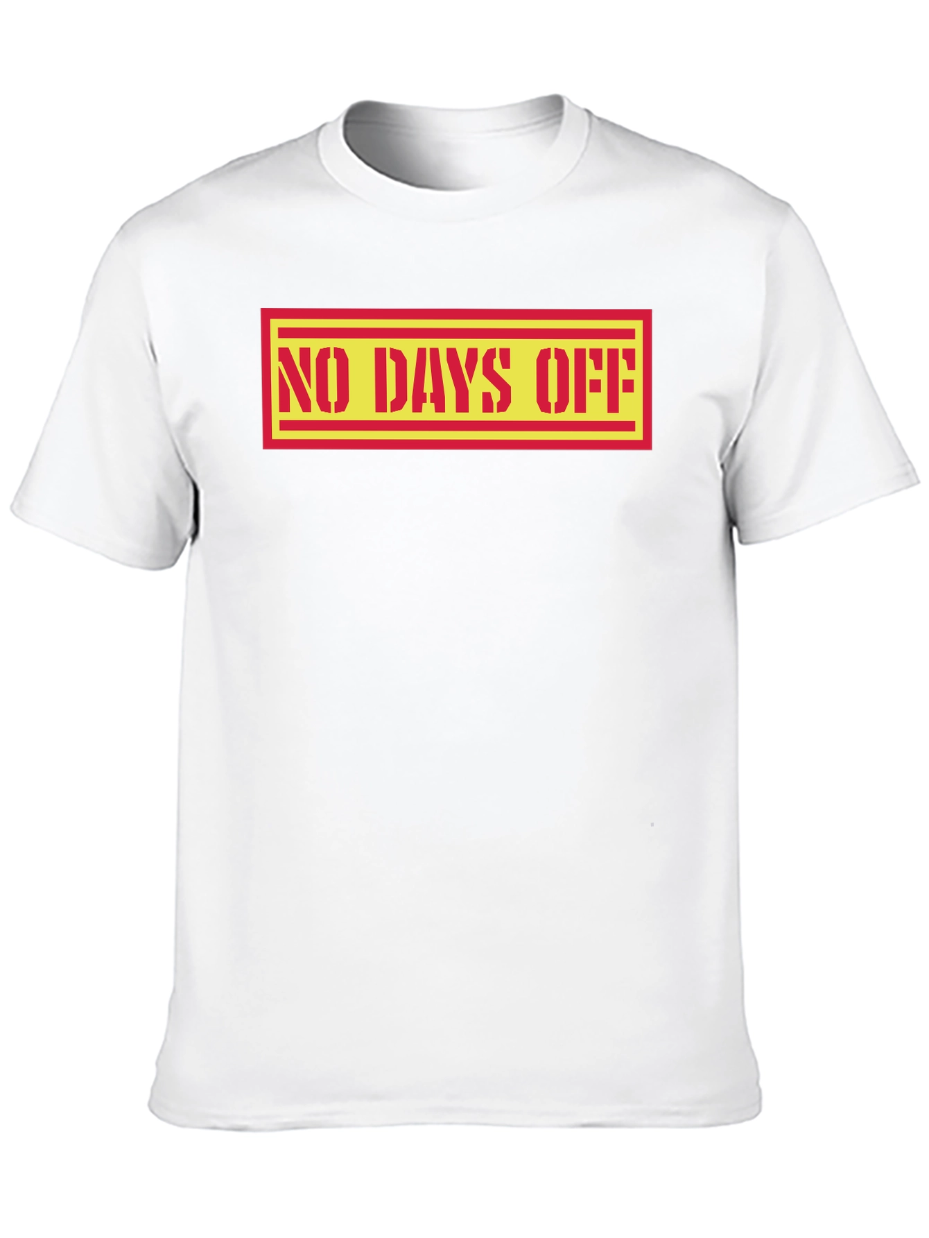 No Days Off Graphic Tee - Black