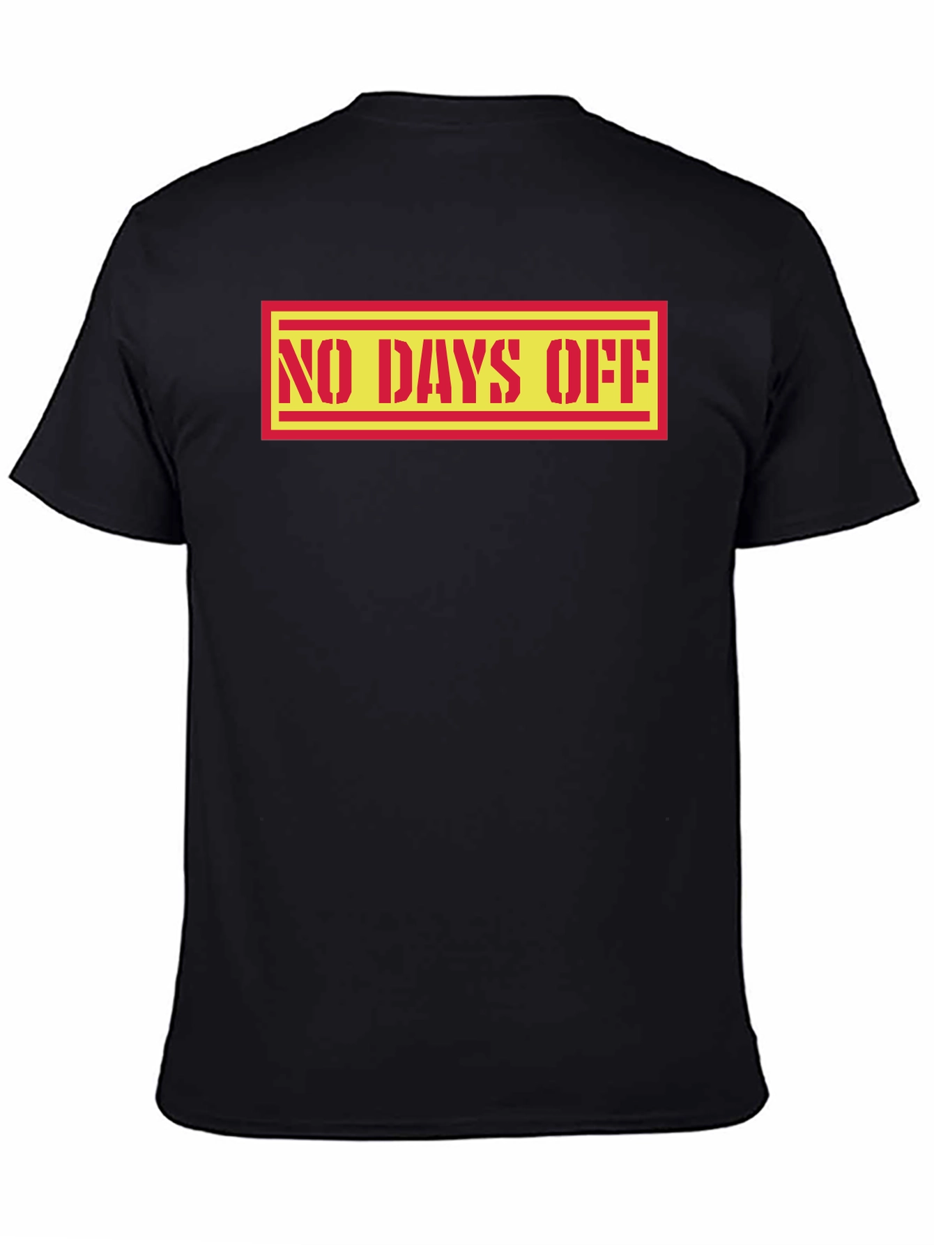 No Days Off Graphic Tee - Black