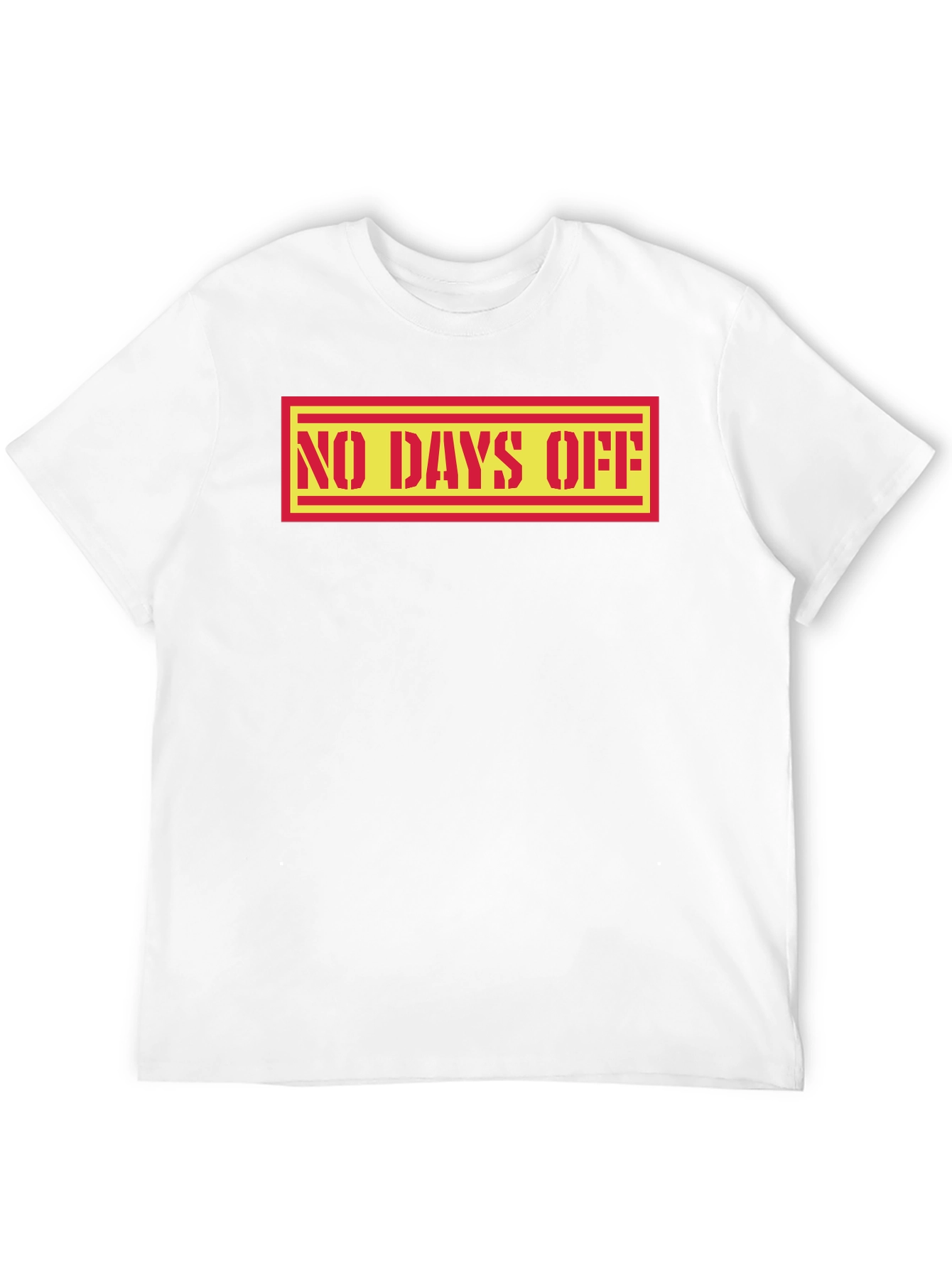 No Days Off Graphic Tee - Black