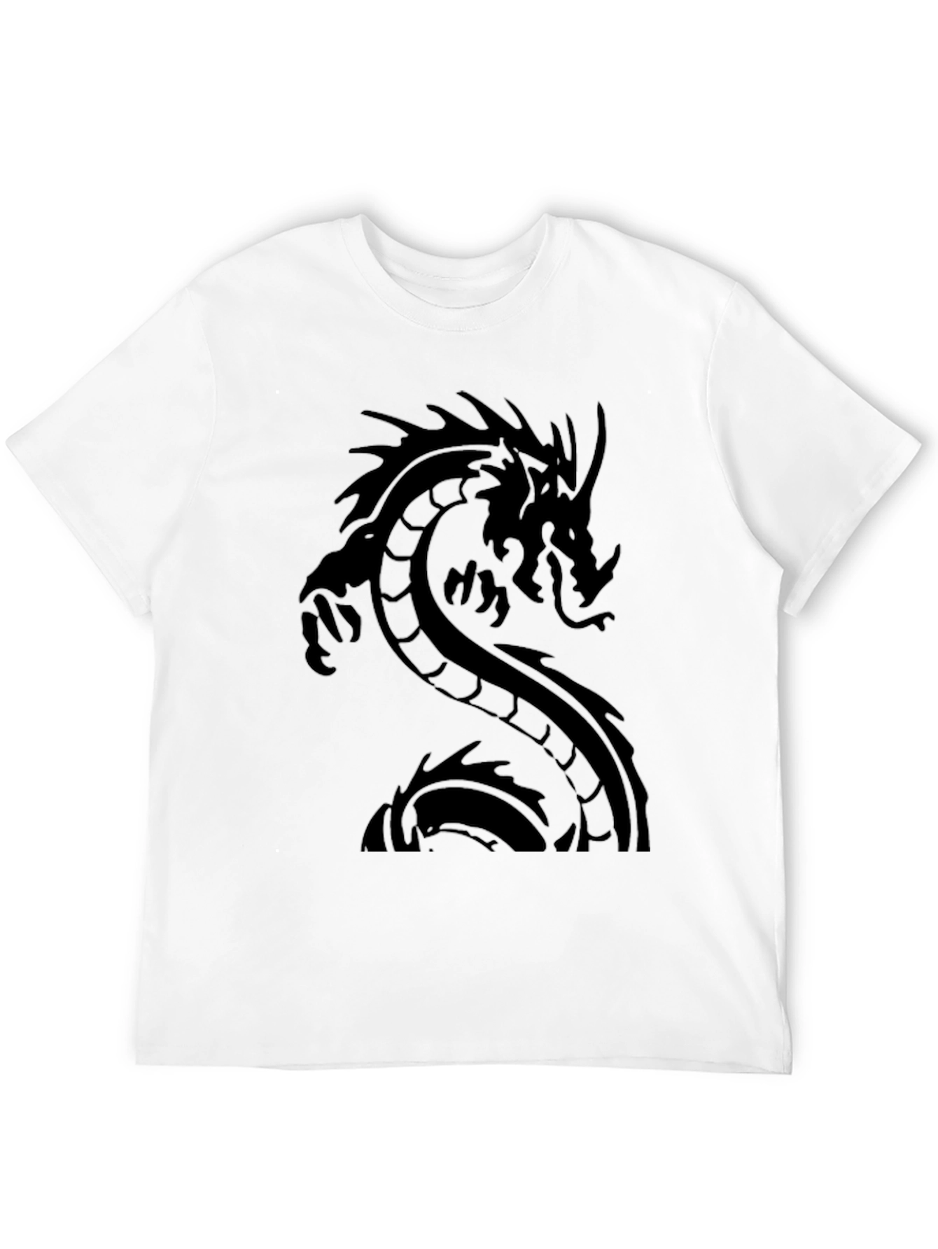 Dragon Graphic Black T-Shirt - Mens Casual Tee