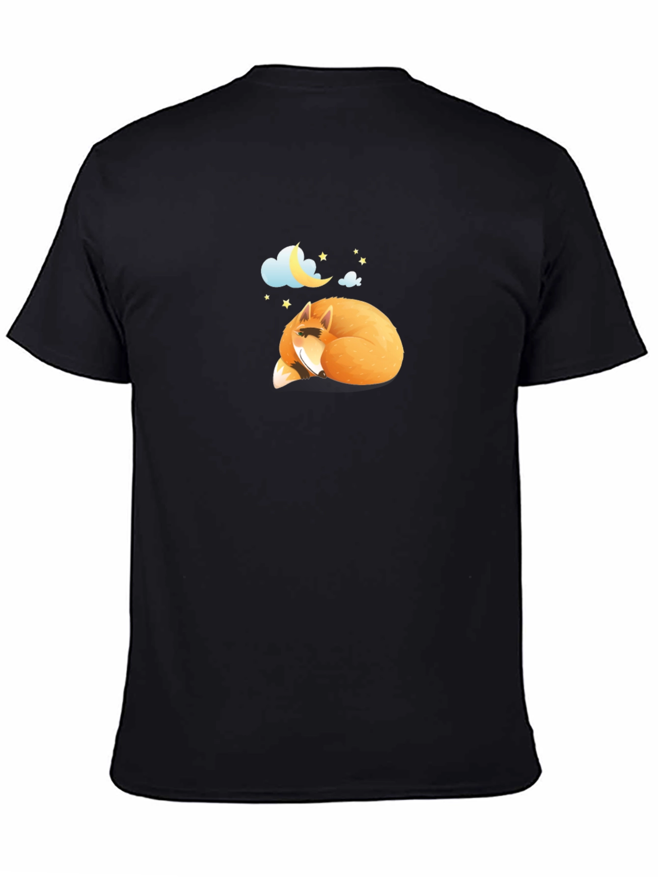 Dreamy Fox Graphic Black Tee