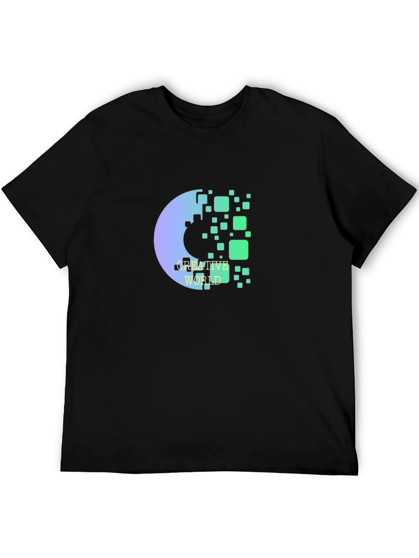 Creative World Black Graphic T-Shirt