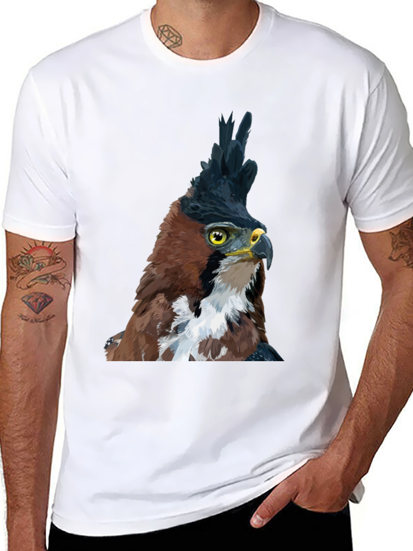 Majestic Eagle Crest T-Shirt - Black