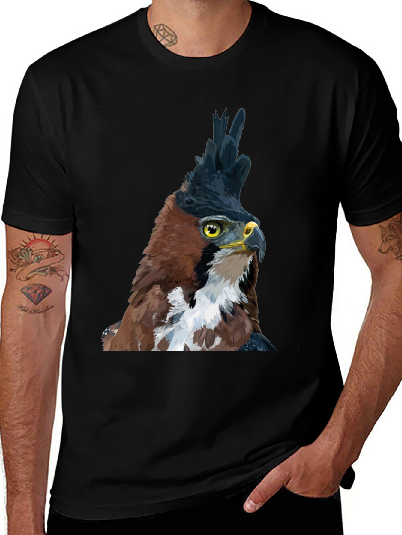 Majestic Eagle Crest T-Shirt - Black