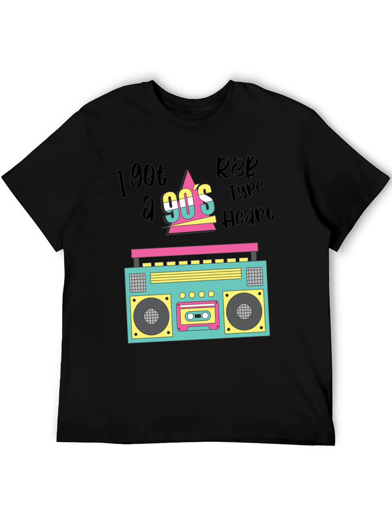 Retro 90s Boombox Graphic Tee