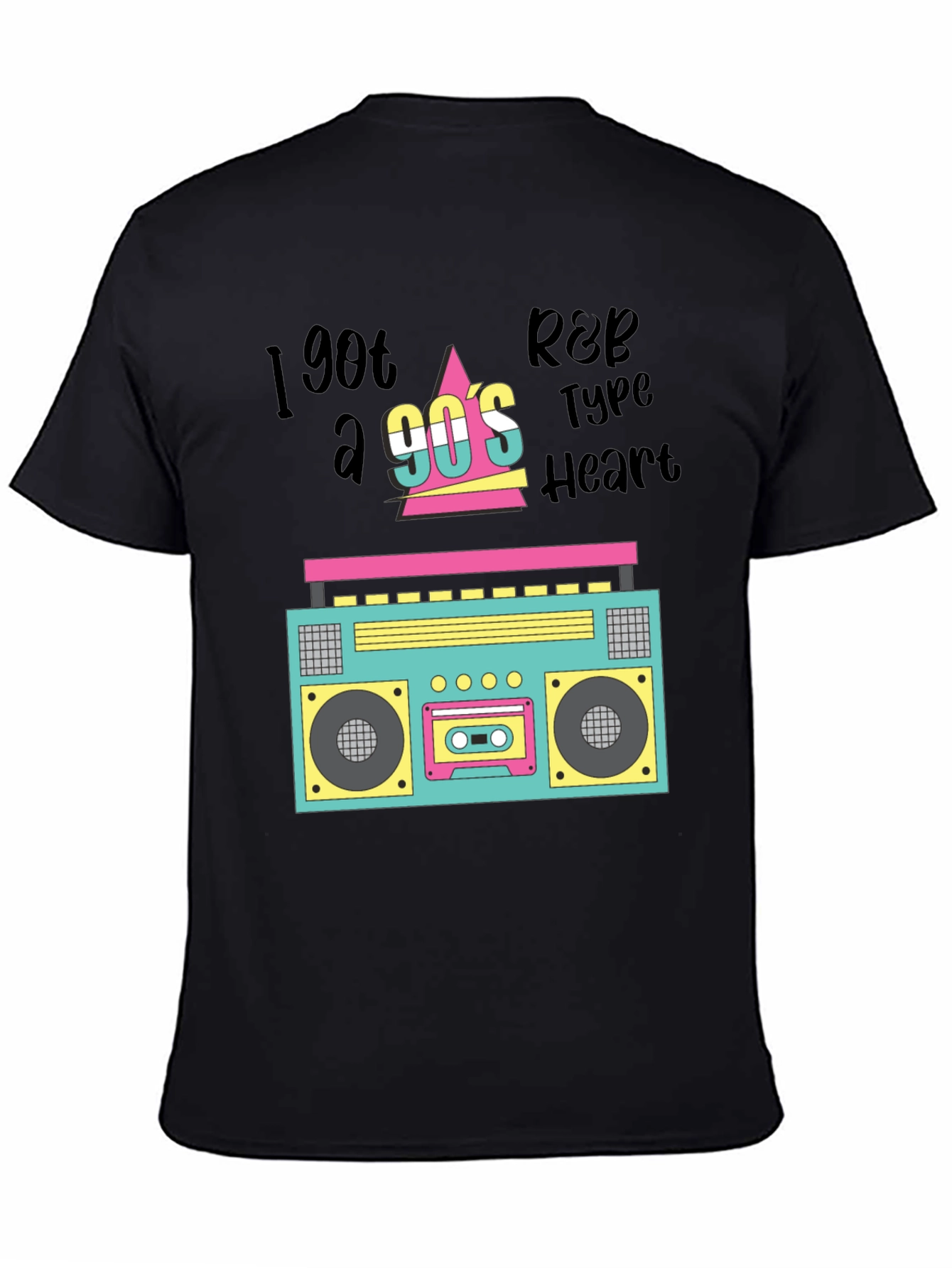 Retro 90s Boombox Graphic Tee