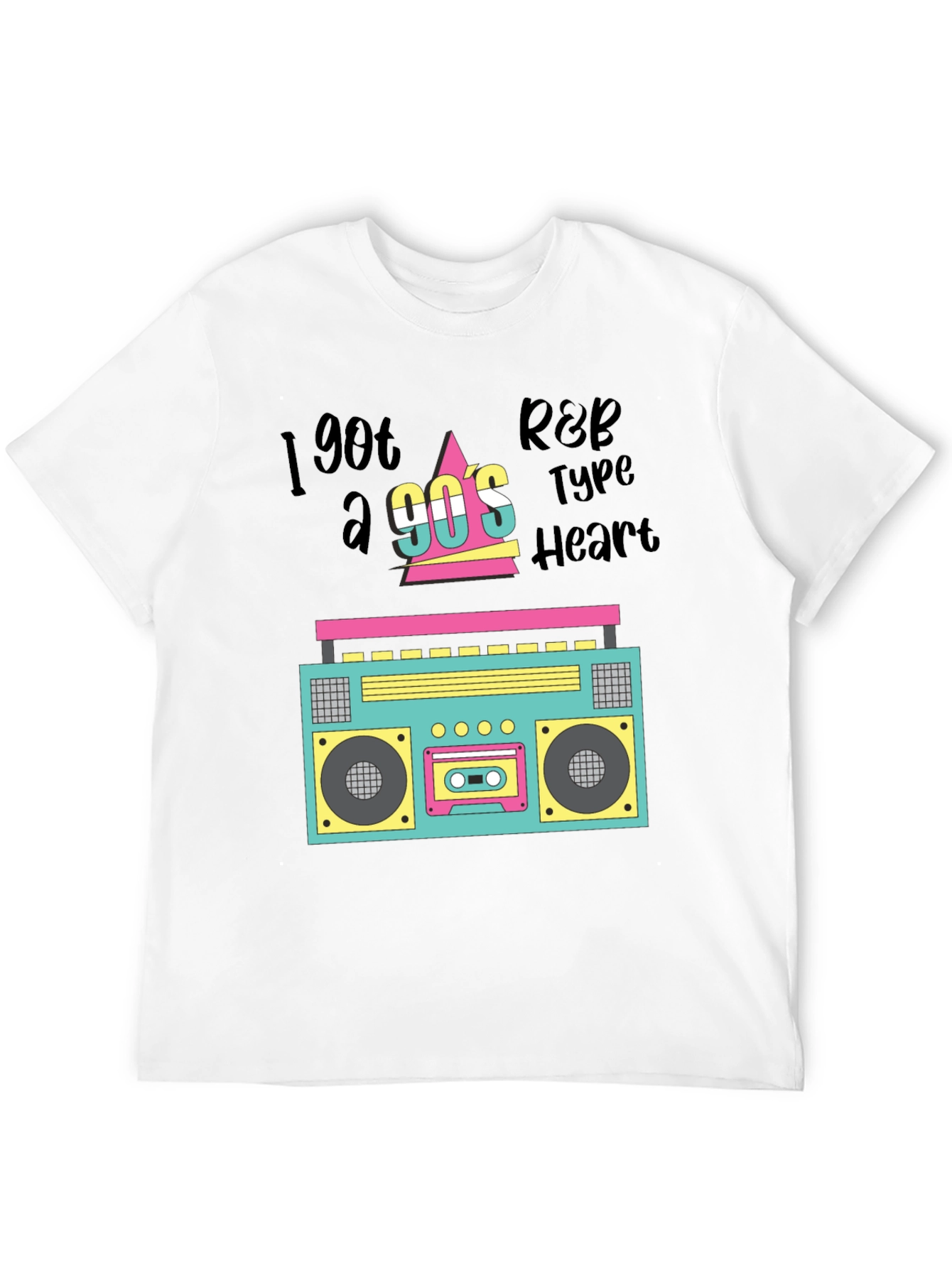 Retro 90s Boombox Graphic Tee