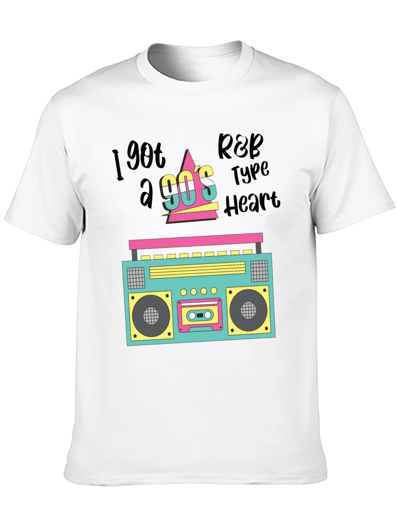 Retro 90s Boombox Graphic Tee