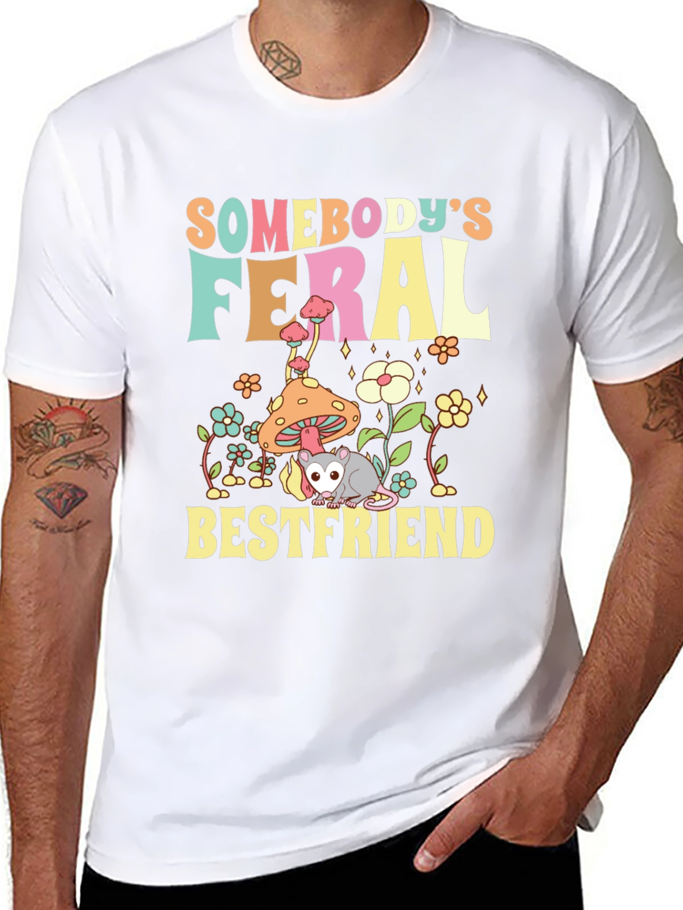 Feral Bestfriend Graphic Tee