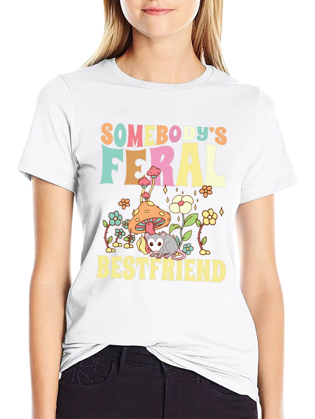 Feral Bestfriend Graphic Tee