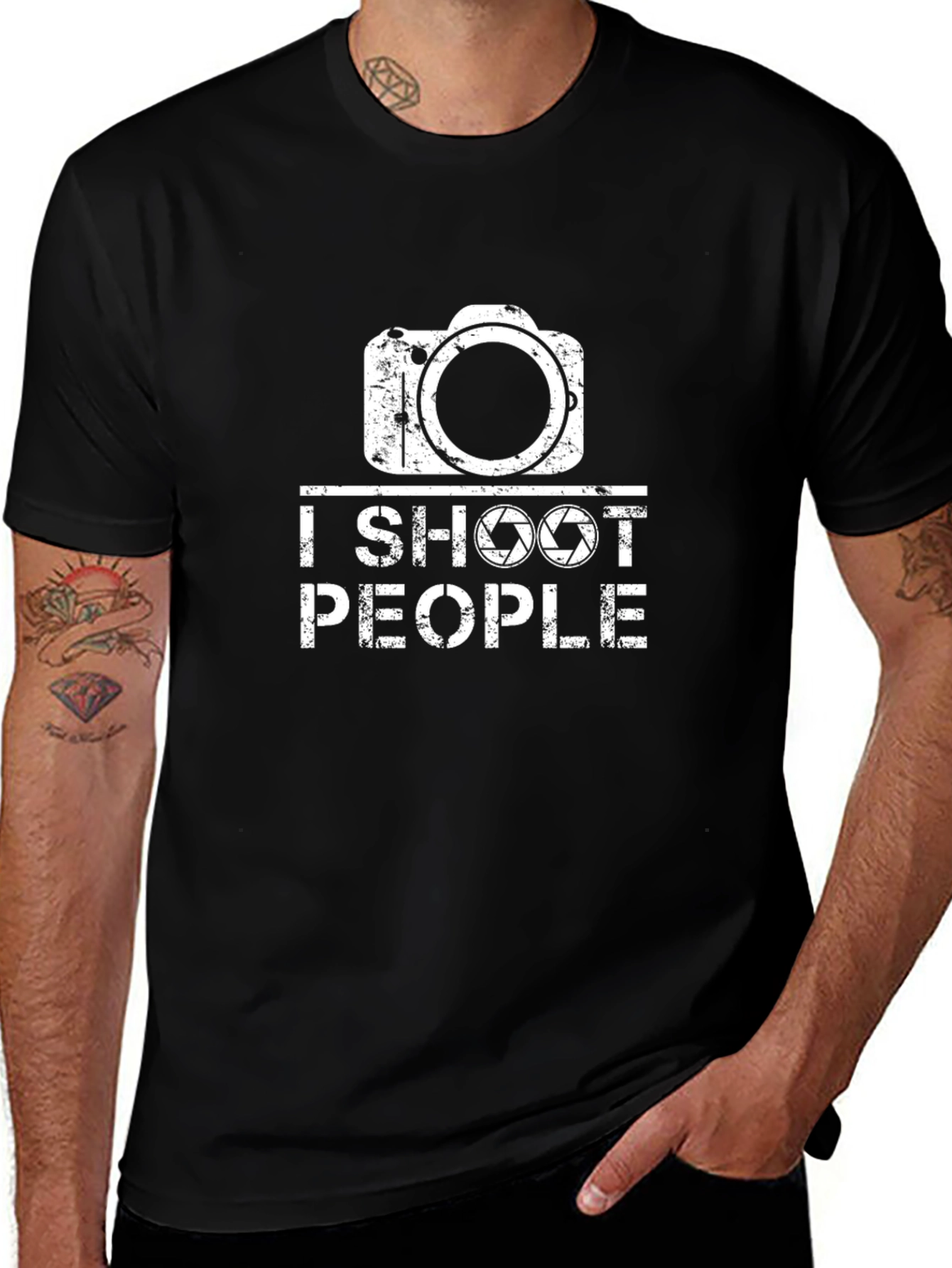 I Shoot People Funny Photographer T-Shirt