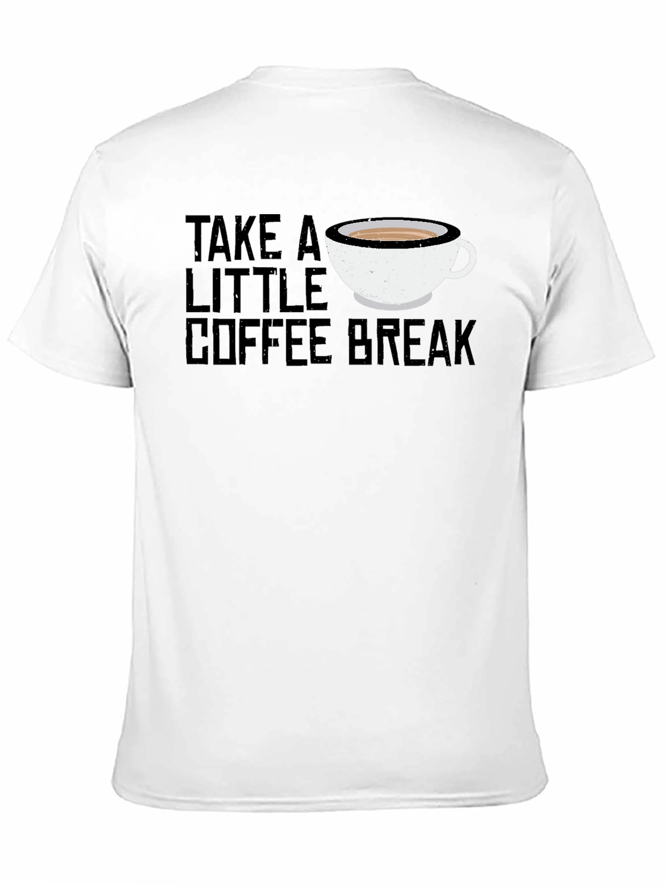 Take A Little Coffee Break Black T-Shirt