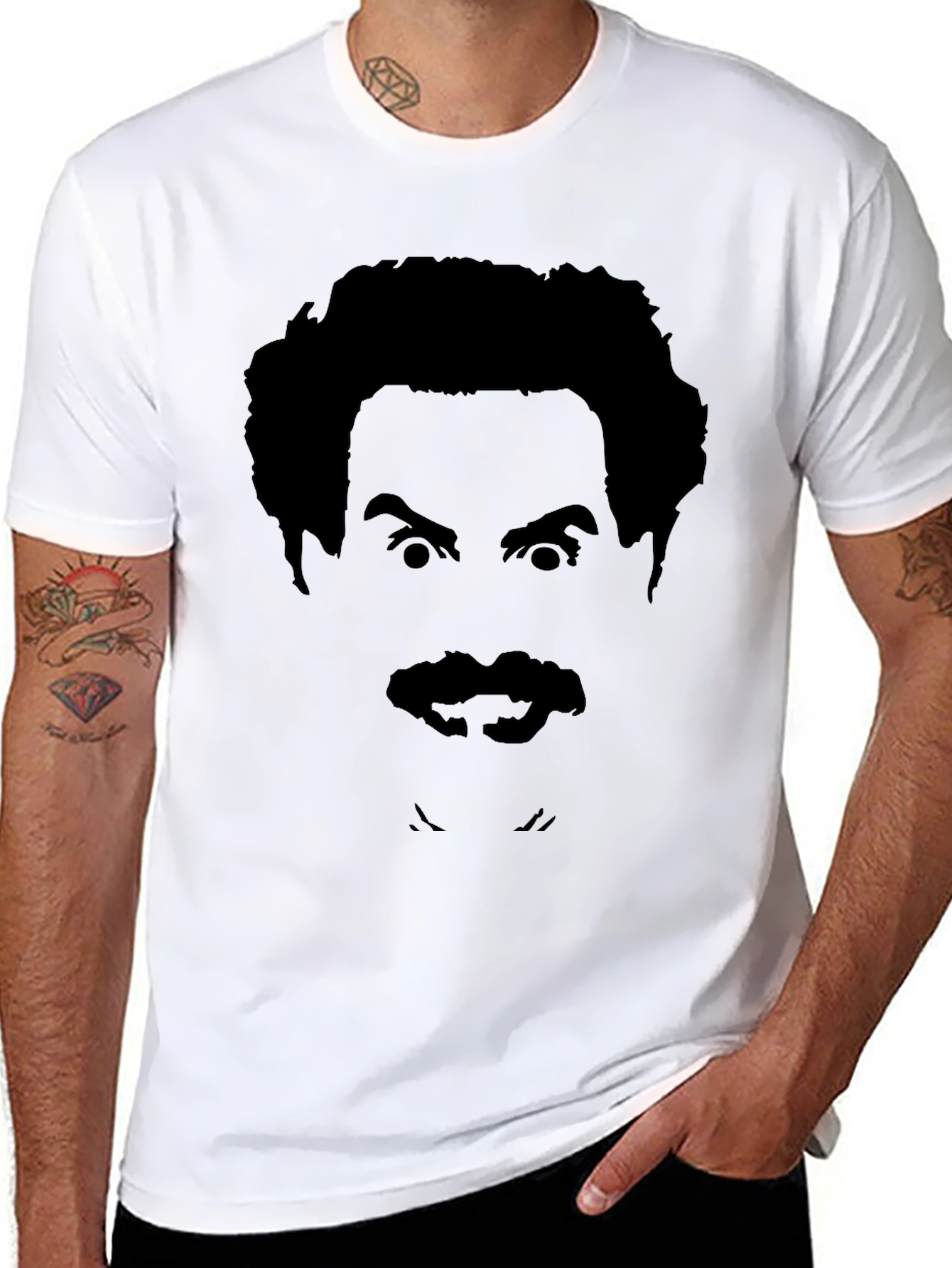 Black Borat Silhouette T-Shirt