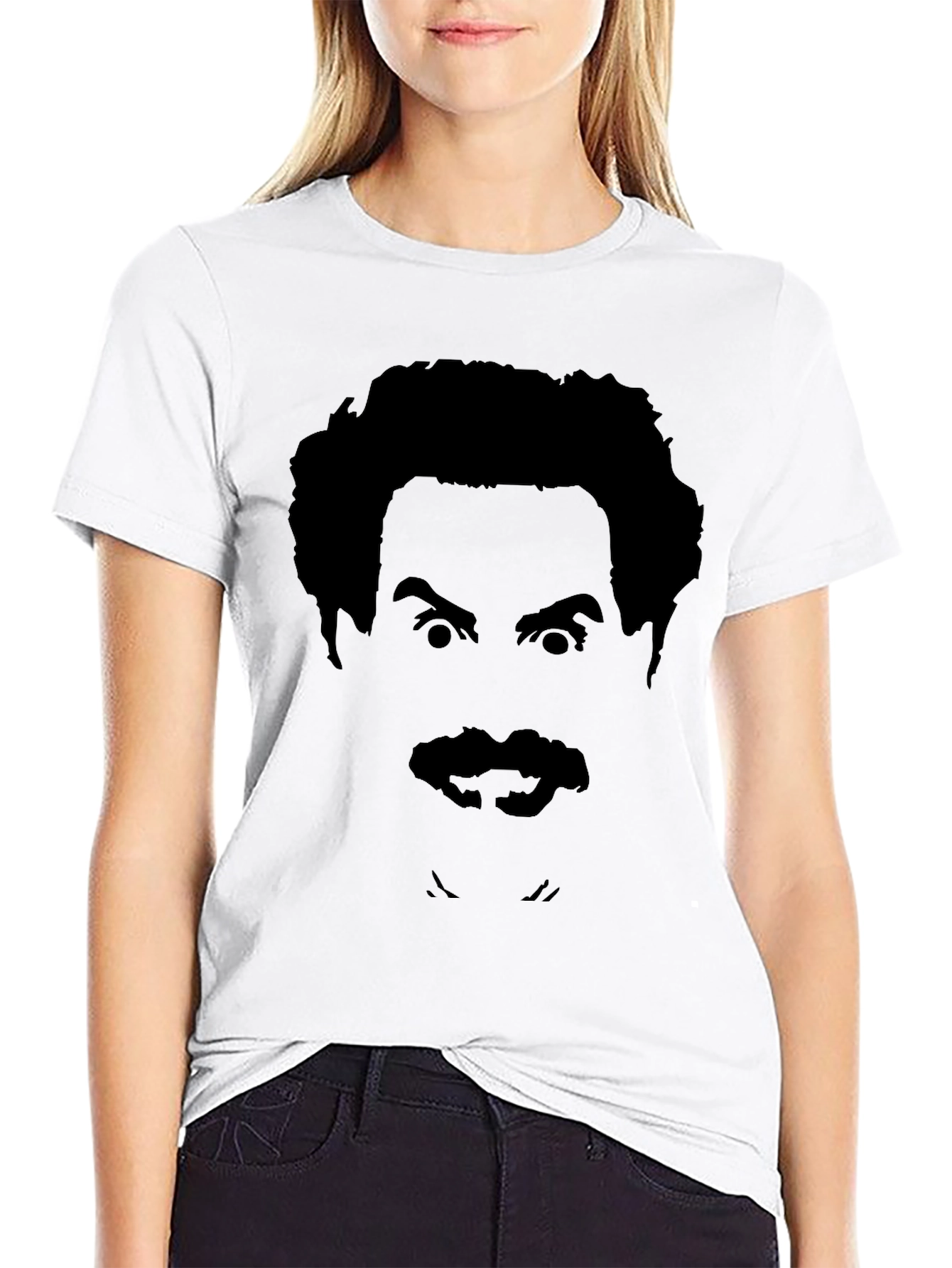 Black Borat Silhouette T-Shirt