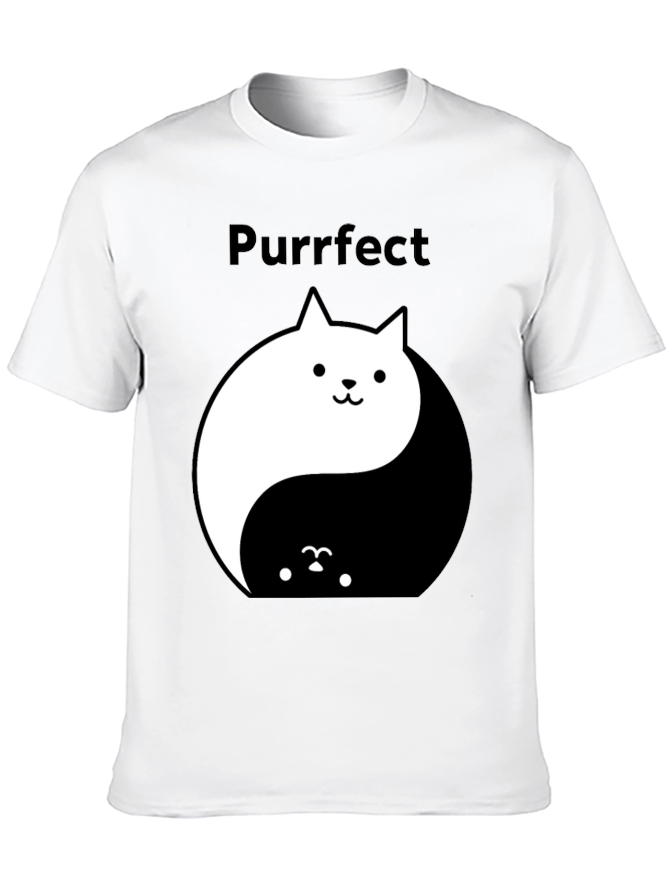 Yin Yang Cat T-Shirt - Purrfect Balance Tee
