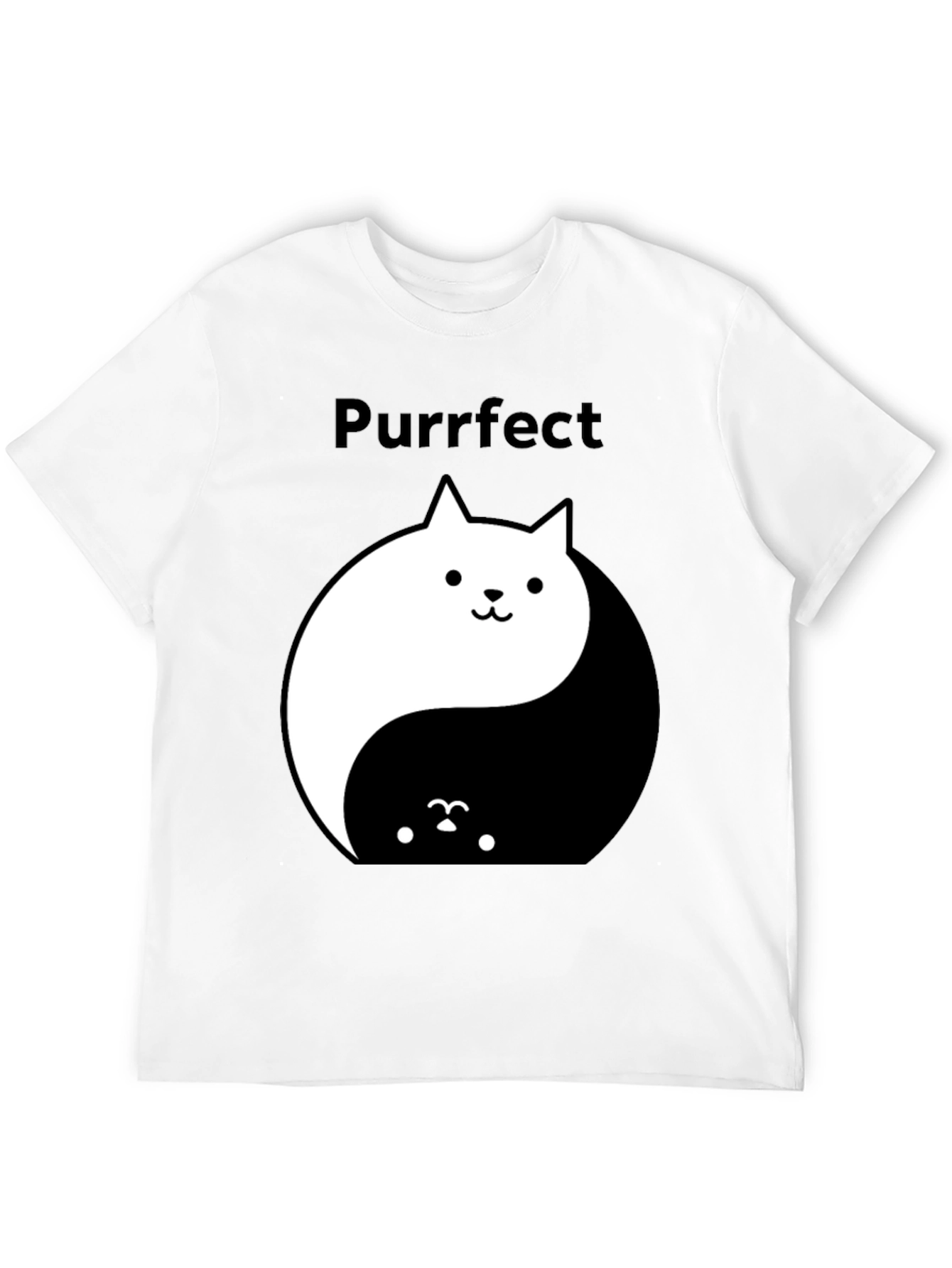 Yin Yang Cat T-Shirt - Purrfect Balance Tee