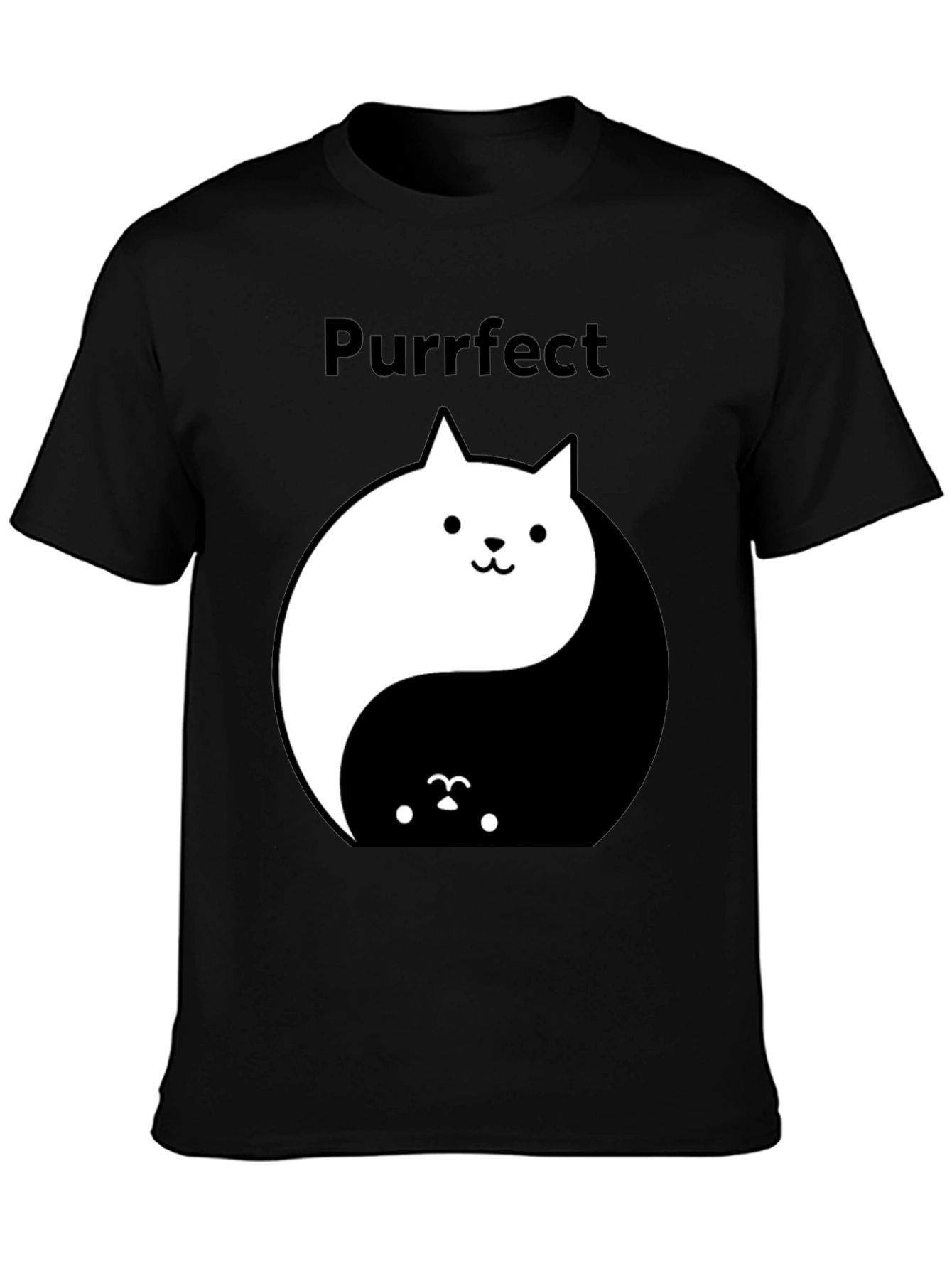 Yin Yang Cat T-Shirt - Purrfect Balance Tee