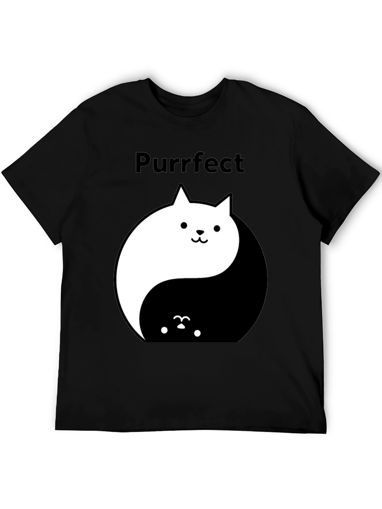 Yin Yang Cat T-Shirt - Purrfect Balance Tee