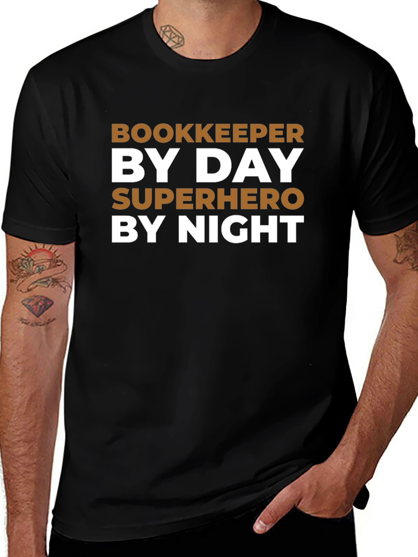 Bookkeeper Superhero Graphic Tee