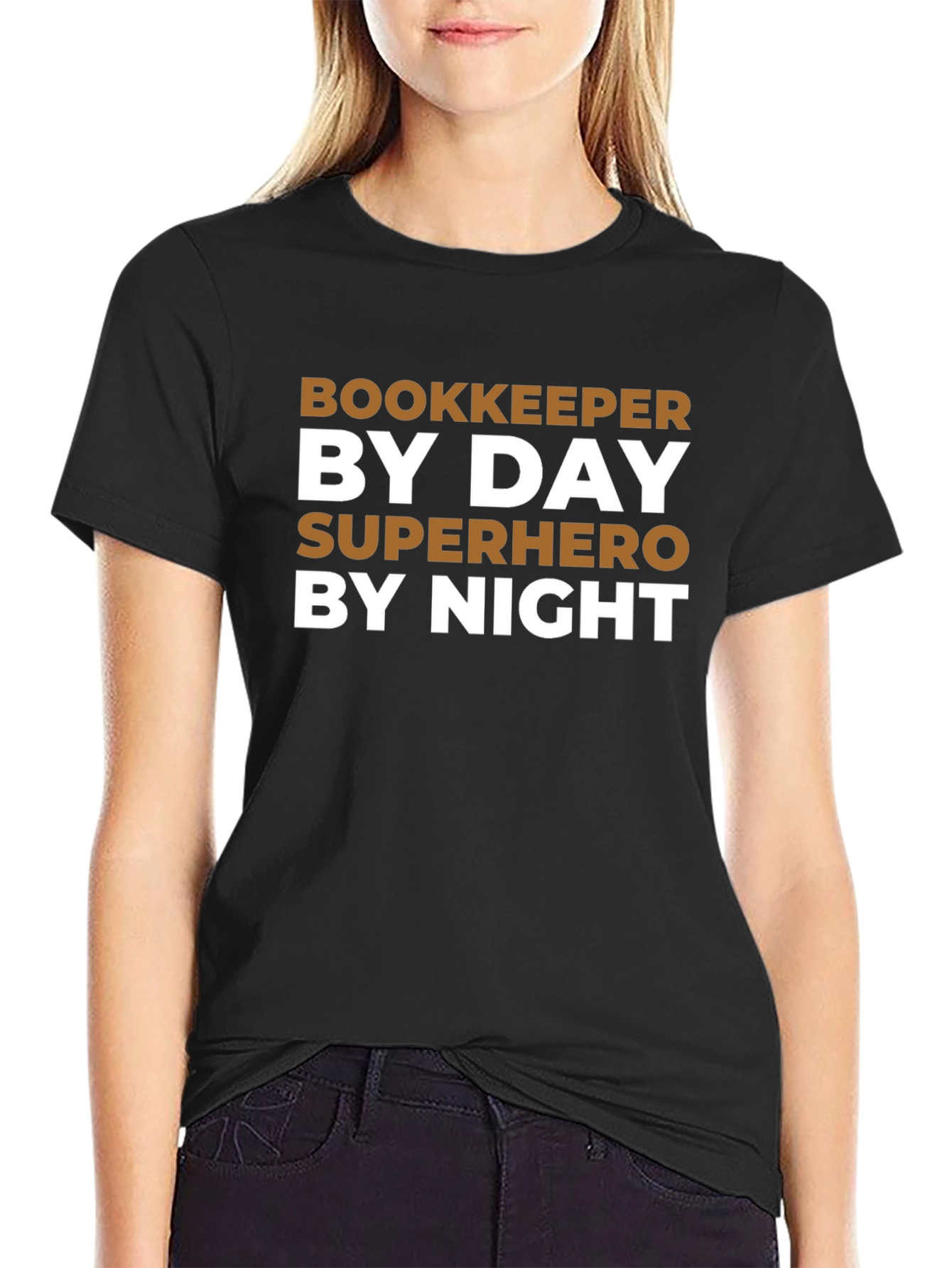 Bookkeeper Superhero Graphic Tee