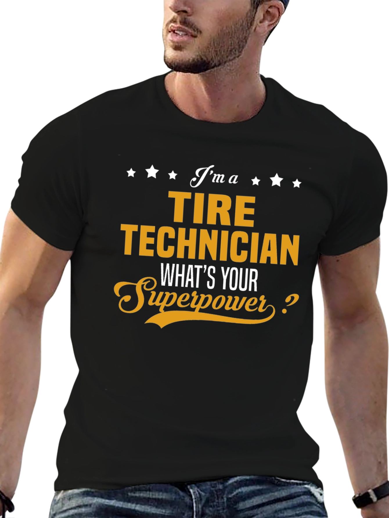 Tire Technician Superpower Graphic Tee