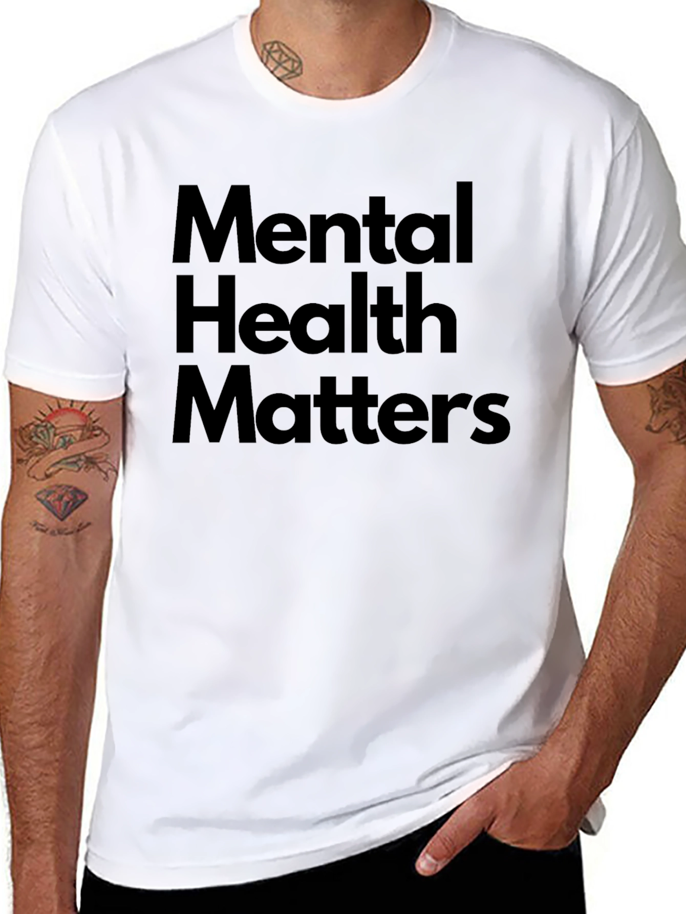 Mental Health Matters Black Graphic Tee