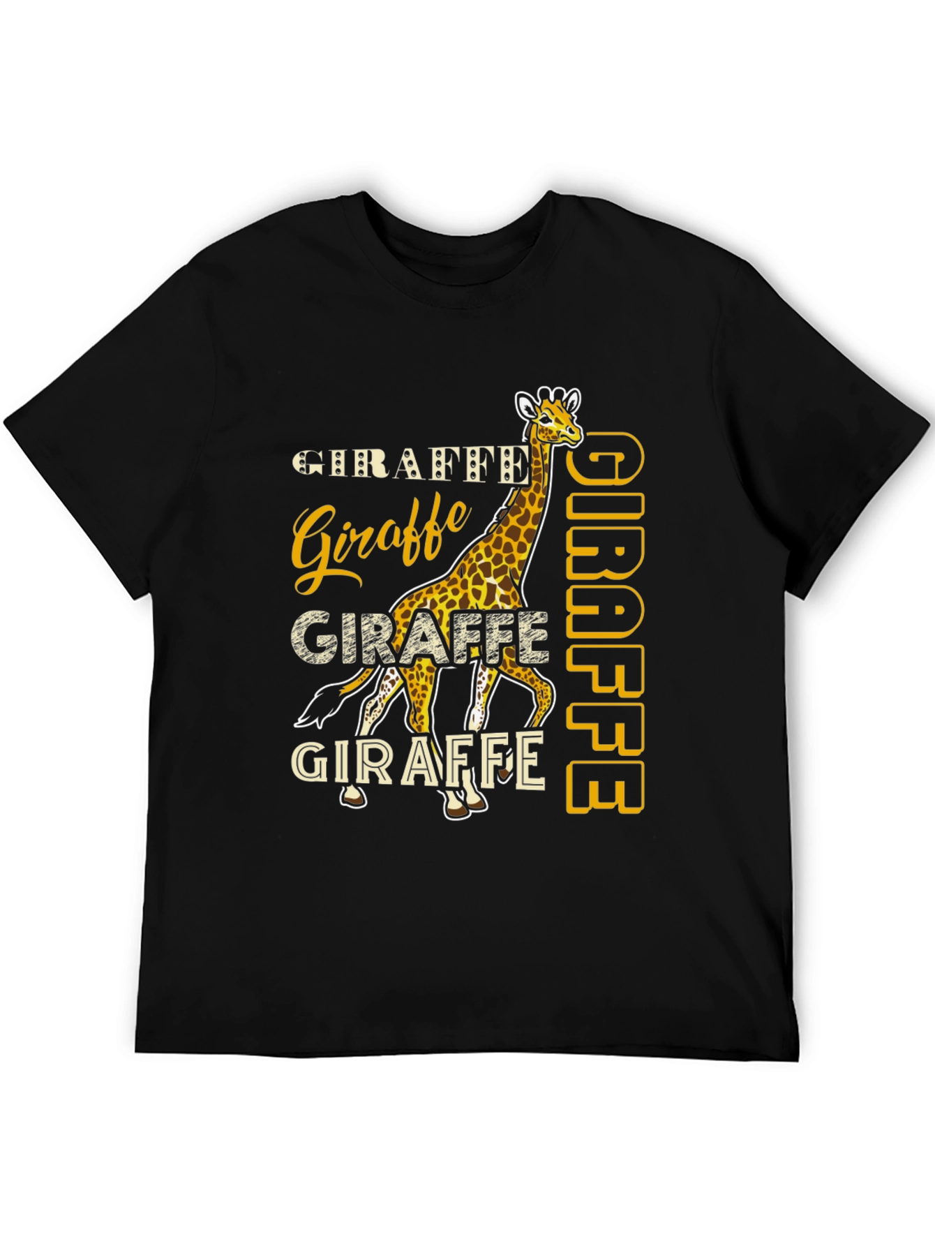 Giraffe Graphic Tee - Novelty Animal Print T-Shirt