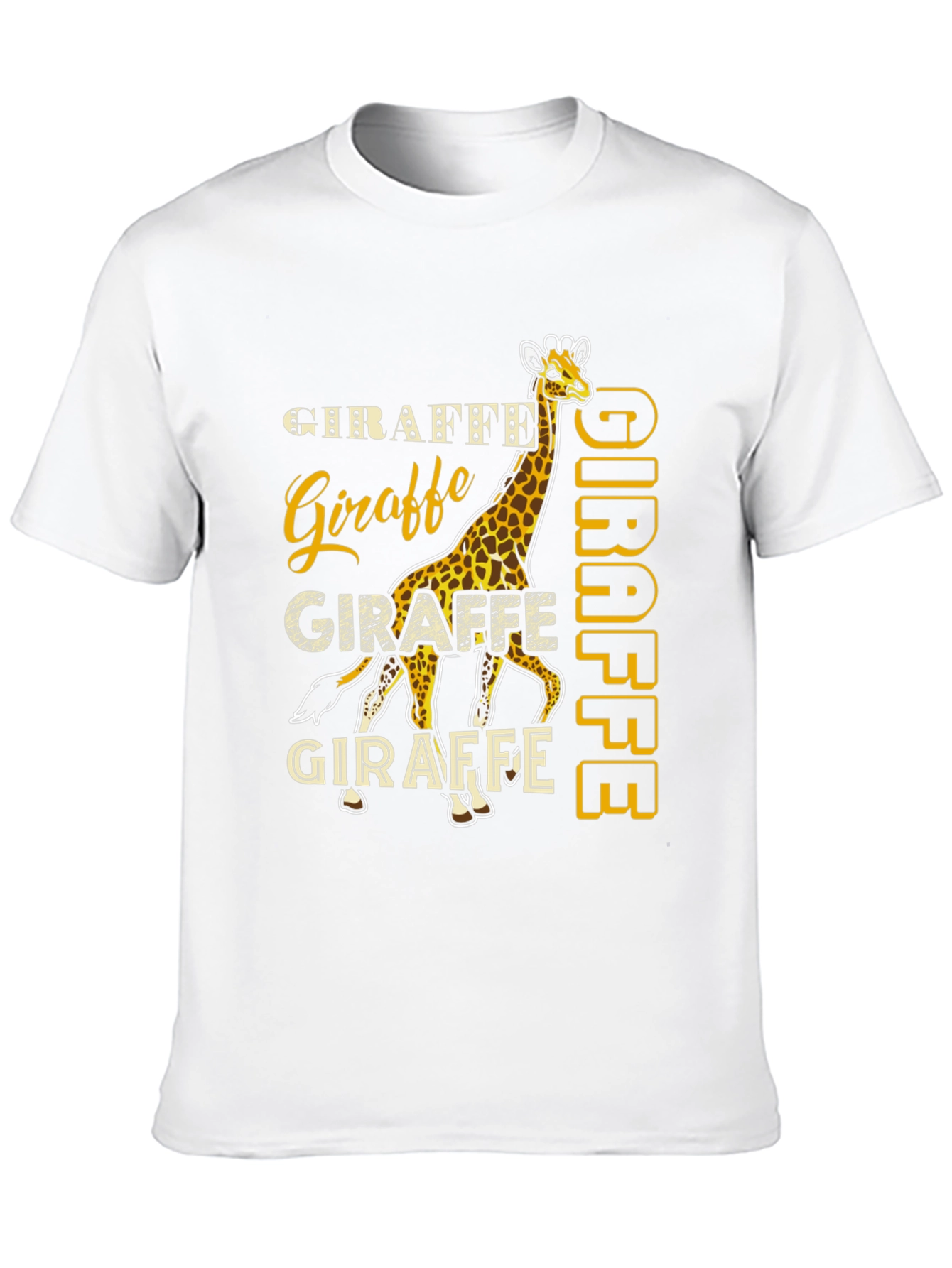 Giraffe Graphic Tee - Novelty Animal Print T-Shirt