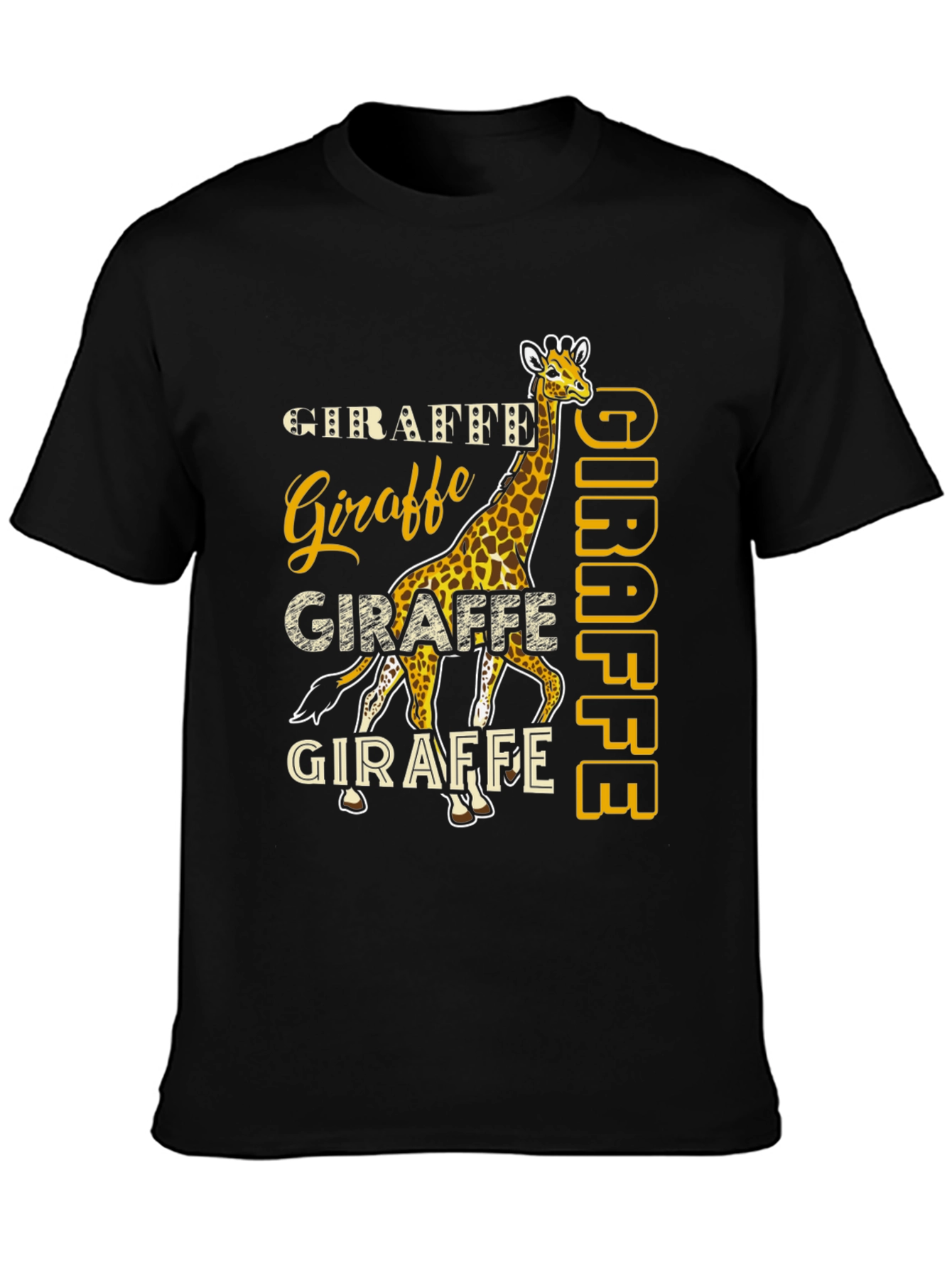 Giraffe Graphic Tee - Novelty Animal Print T-Shirt