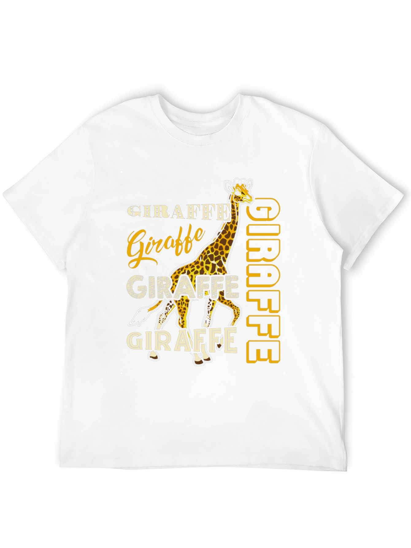 Giraffe Graphic Tee - Novelty Animal Print T-Shirt