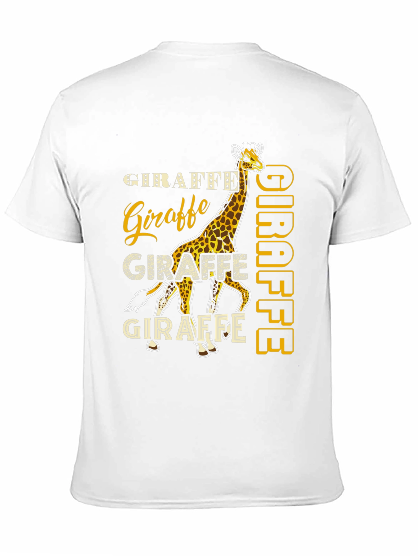 Giraffe Graphic Tee - Novelty Animal Print T-Shirt