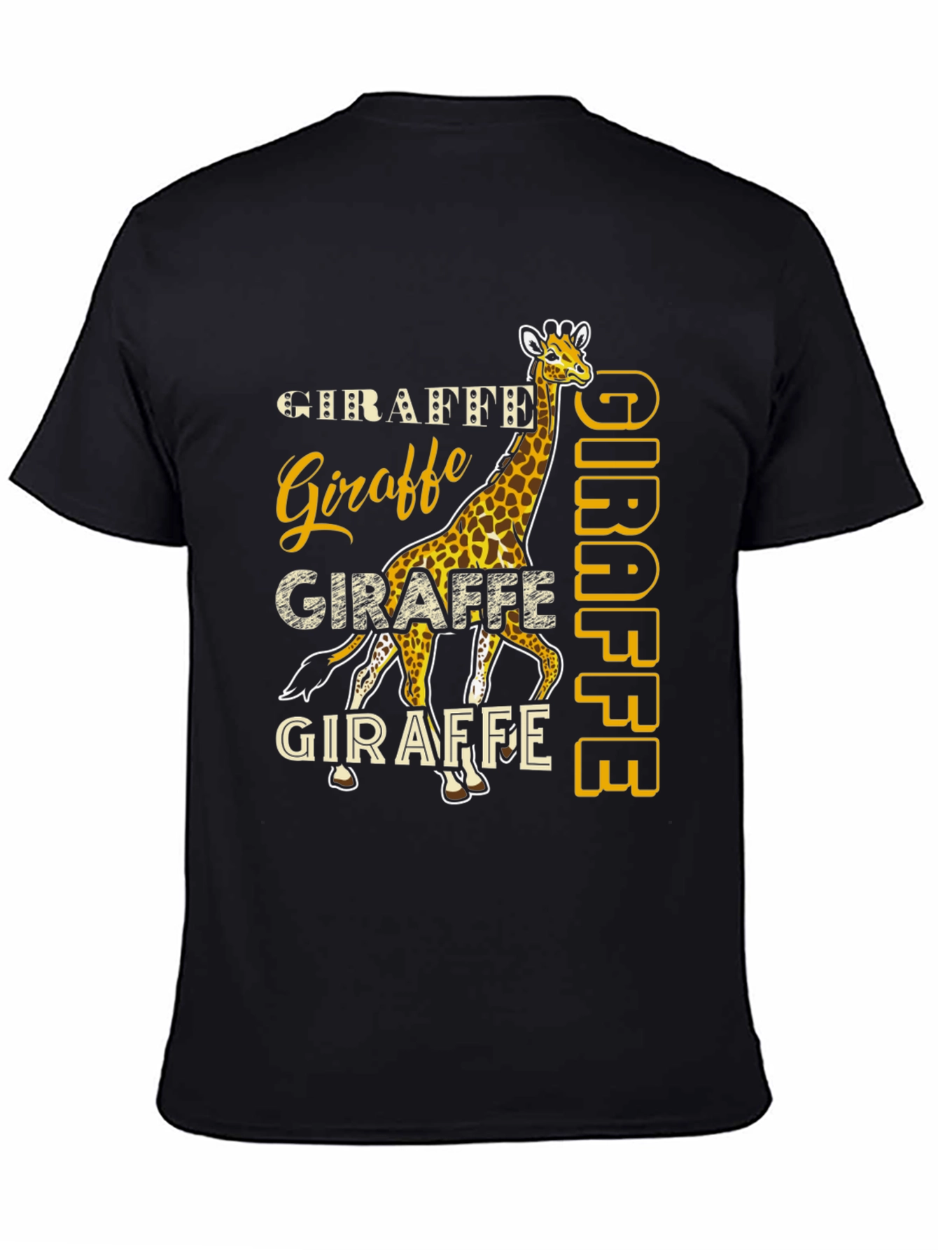 Giraffe Graphic Tee - Novelty Animal Print T-Shirt