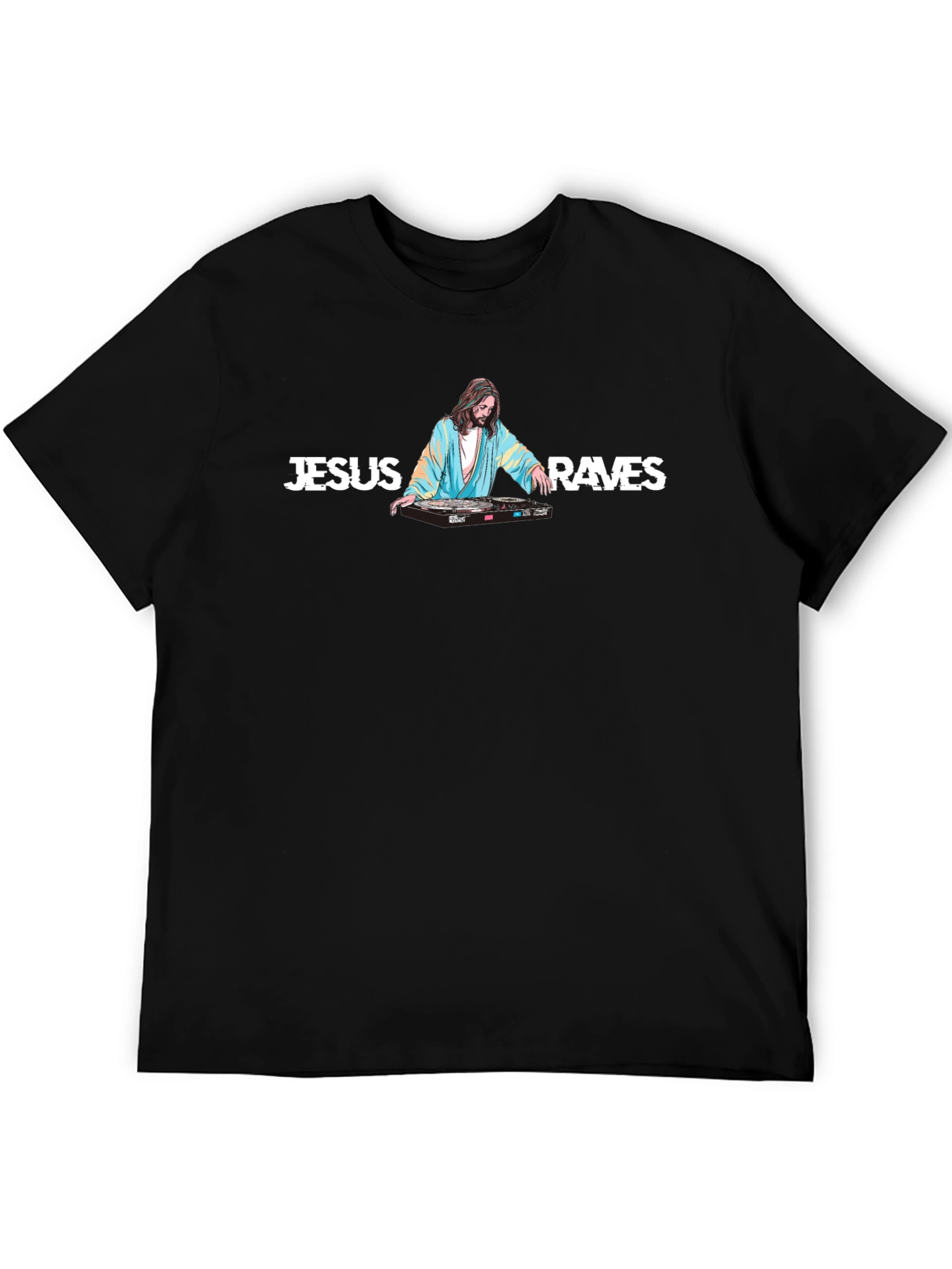 Jesus Raves Graphic T-Shirt