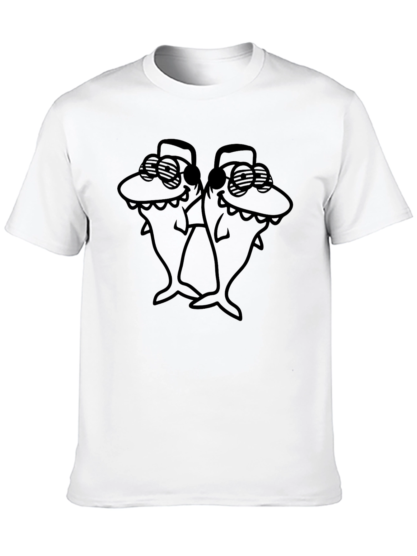 Cool Shark Duo Black T-Shirt