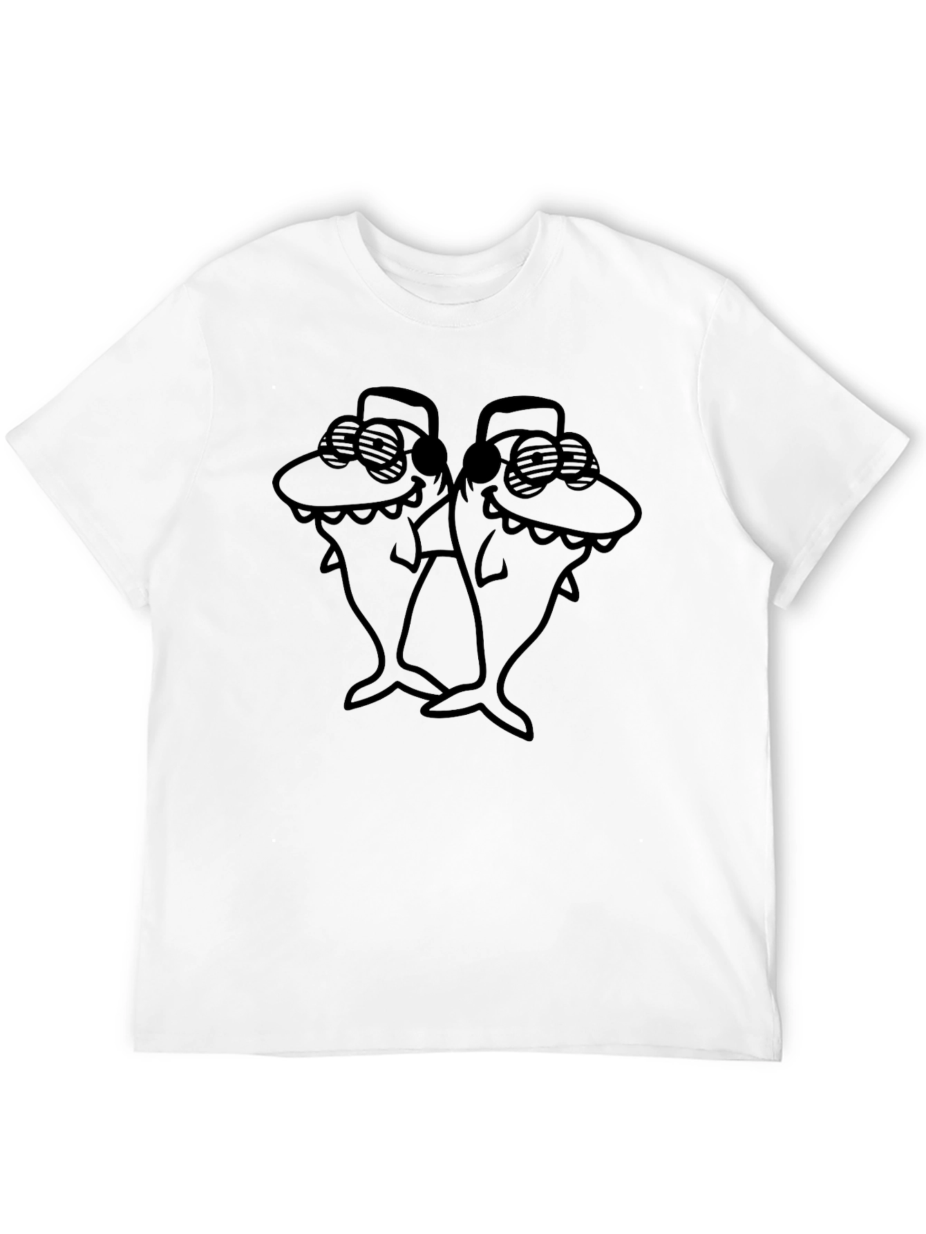 Cool Shark Duo Black T-Shirt