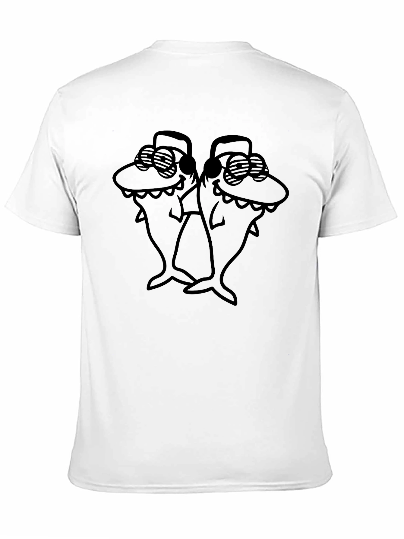 Cool Shark Duo Black T-Shirt