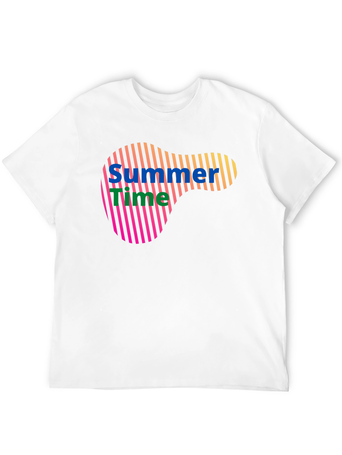 Summer Time Graphic Black T-Shirt