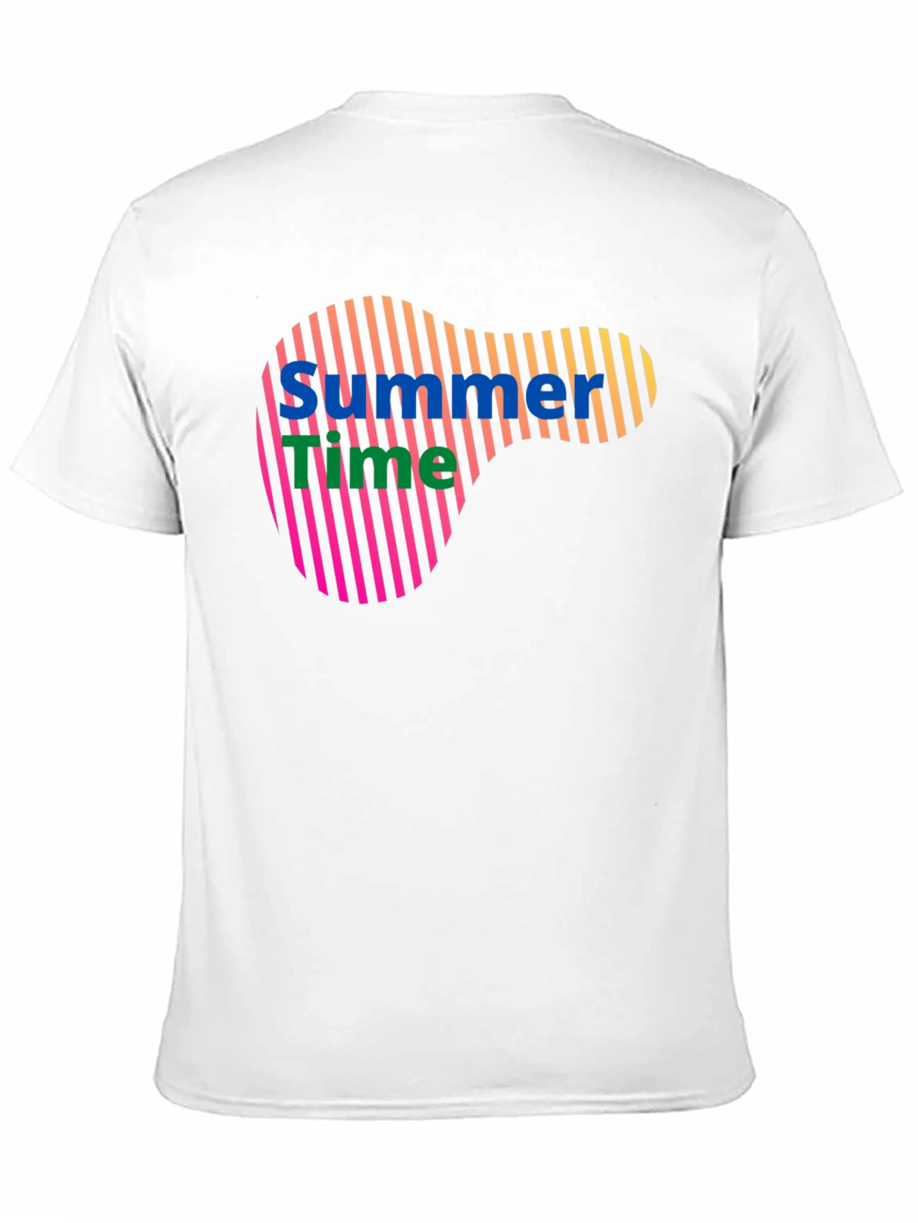 Summer Time Graphic Black T-Shirt